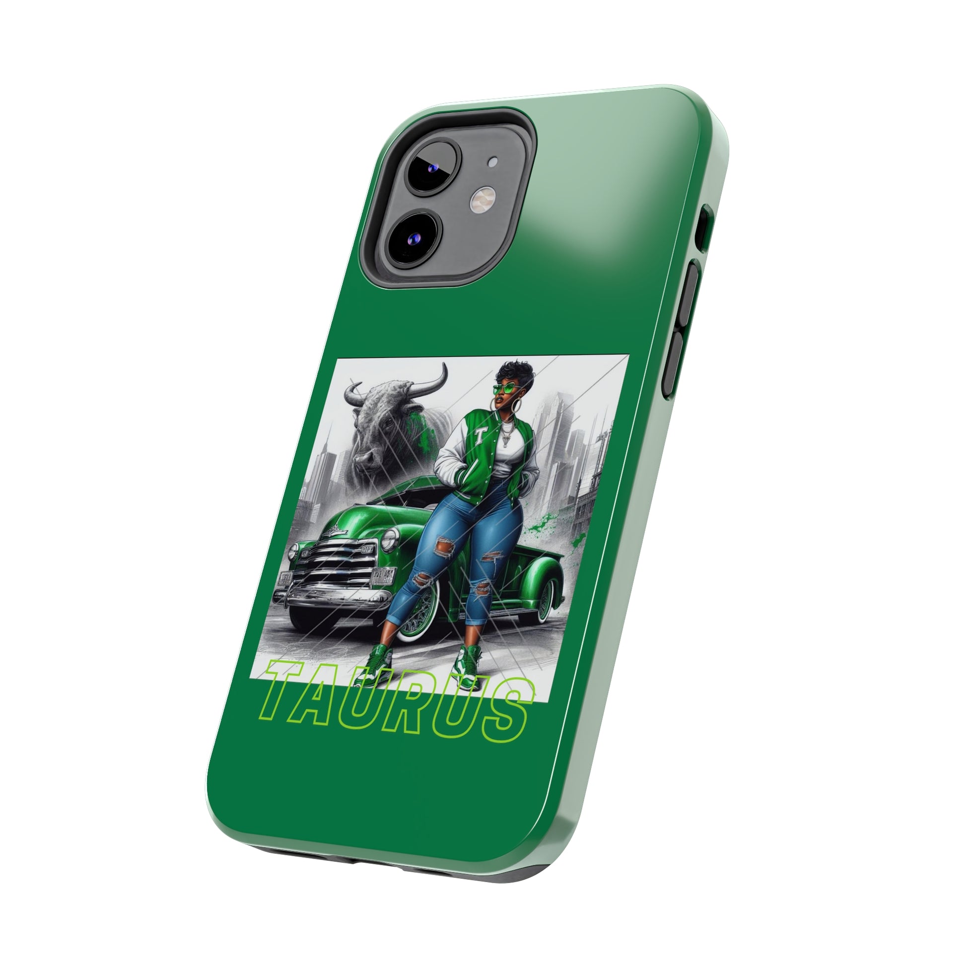 Taurus Green Tough Phone Cases - Phone Case