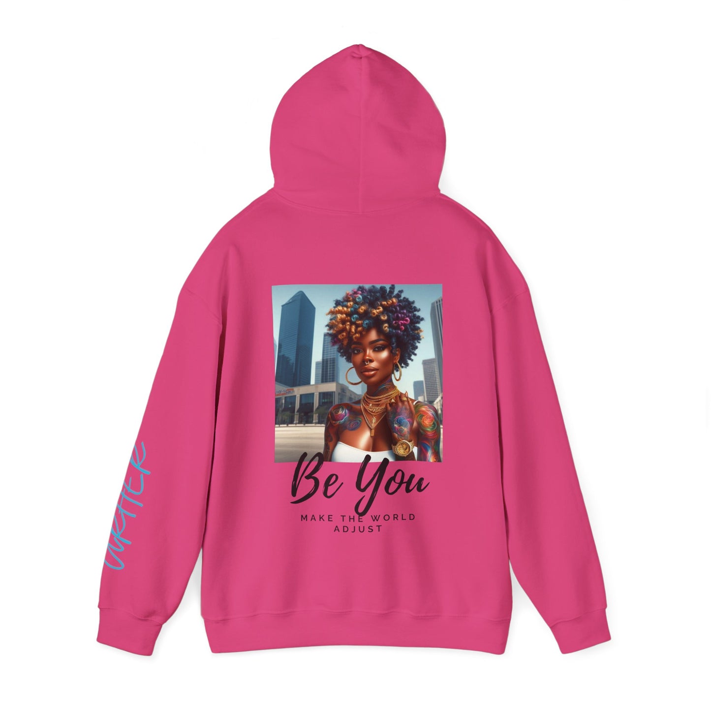 Be You Curly Unisex Heavy Blend Hoodie - Hoodie