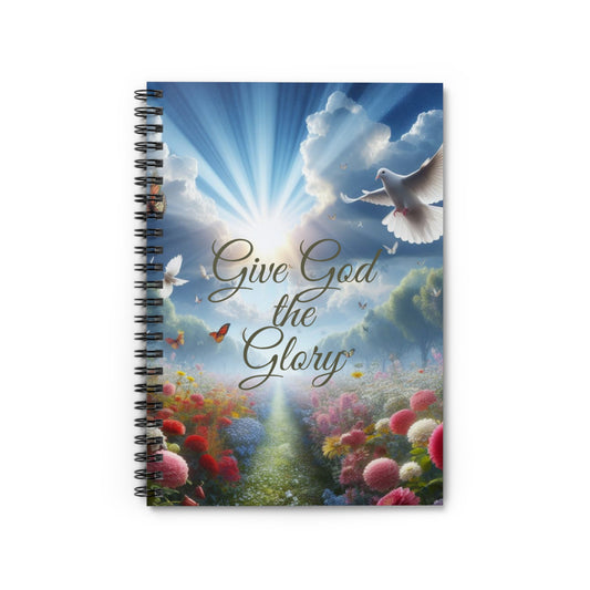 Give God Spiral Notebook - Ruled Line - One Size - Paper products