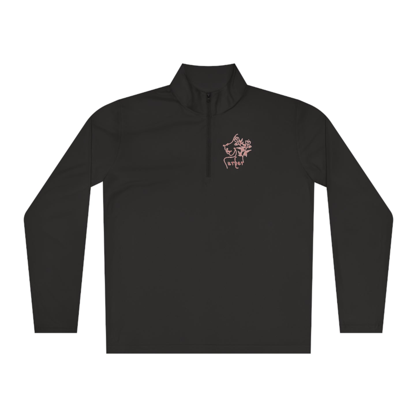 Bet on me White Unisex Quarter-Zip Pullover - Black / XS - Long-sleeve