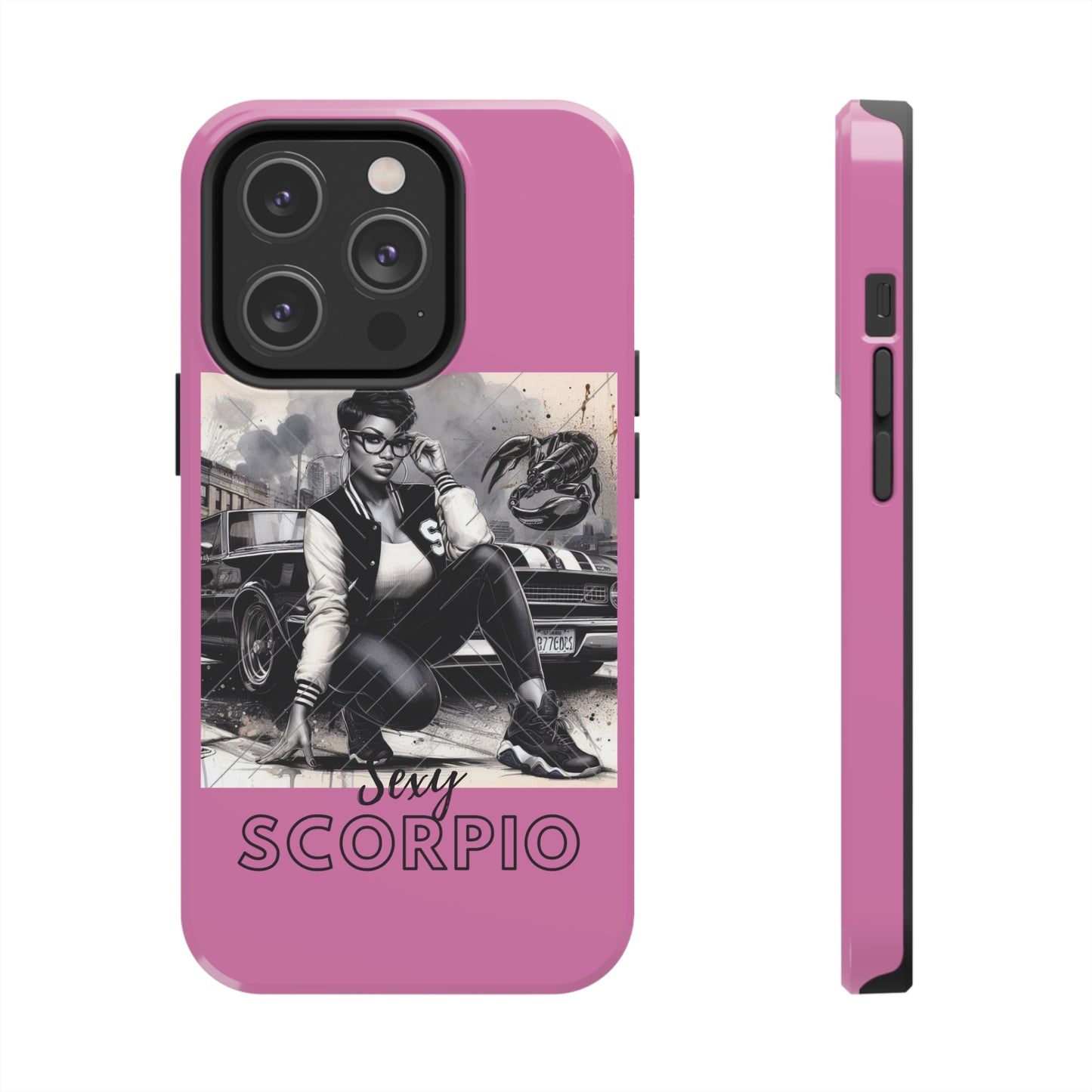 Scorpio Pink Tough Phone Cases - Phone Case