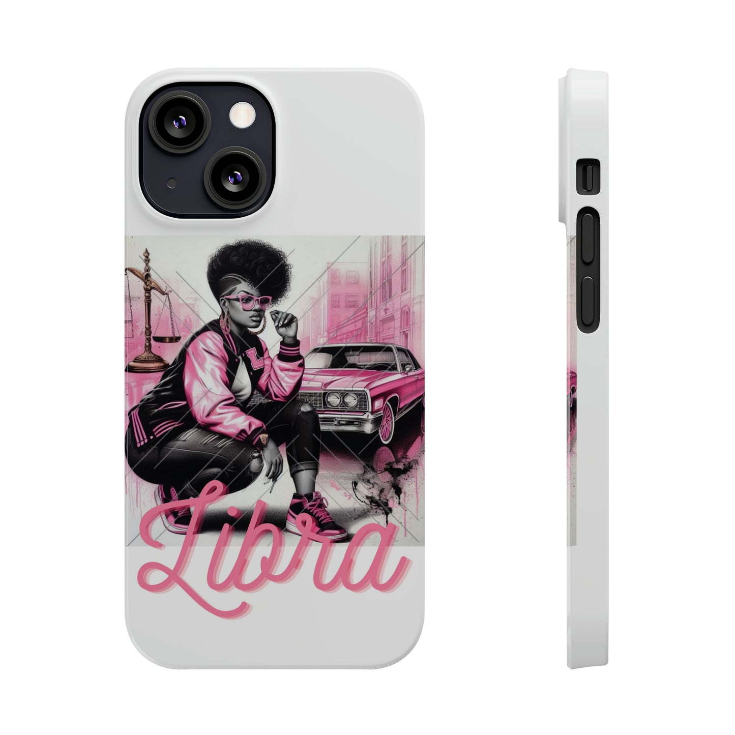 Libria White Phone Cases - iPhone 13 Mini - Phone Case