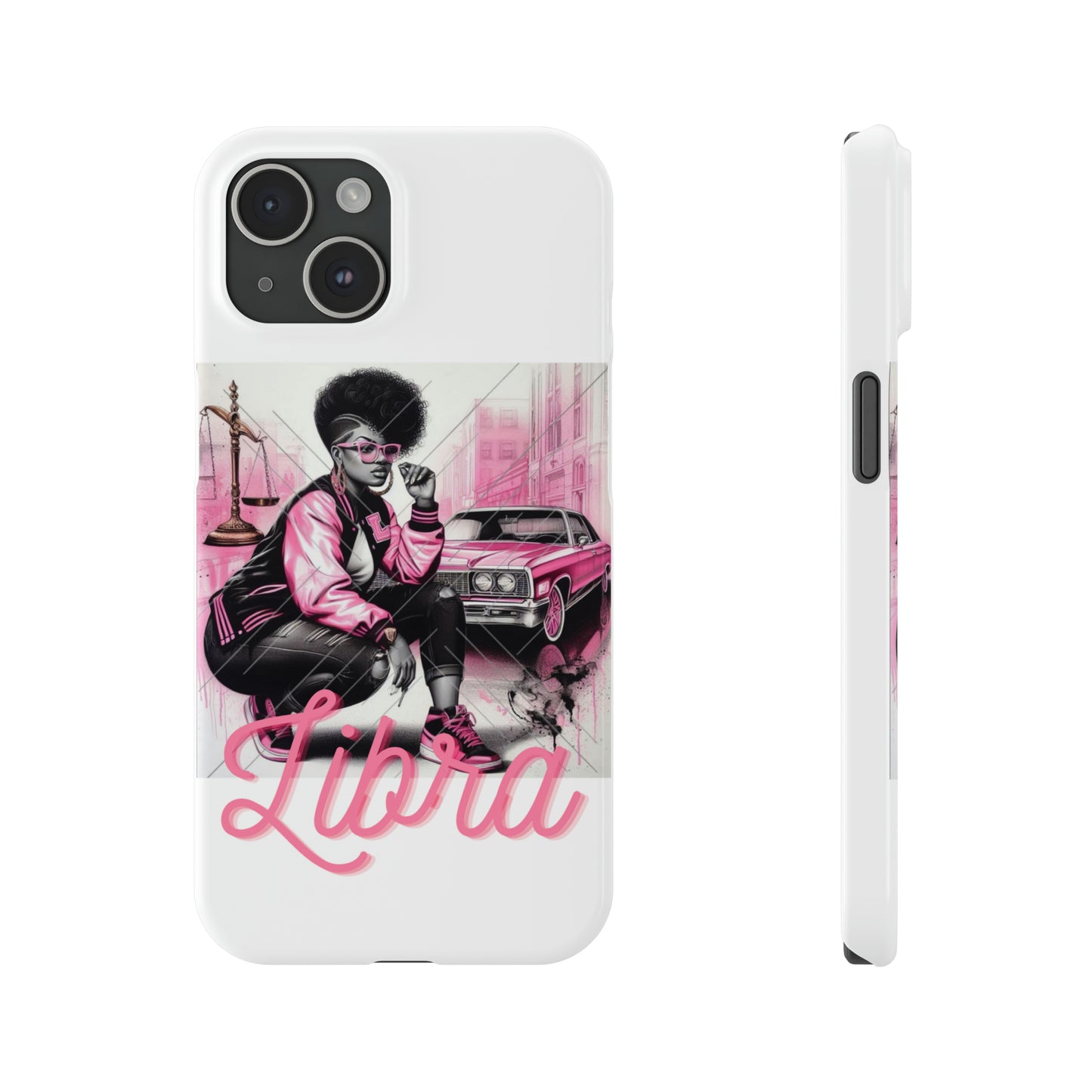 Libria White Phone Cases - iPhone 15 - Phone Case