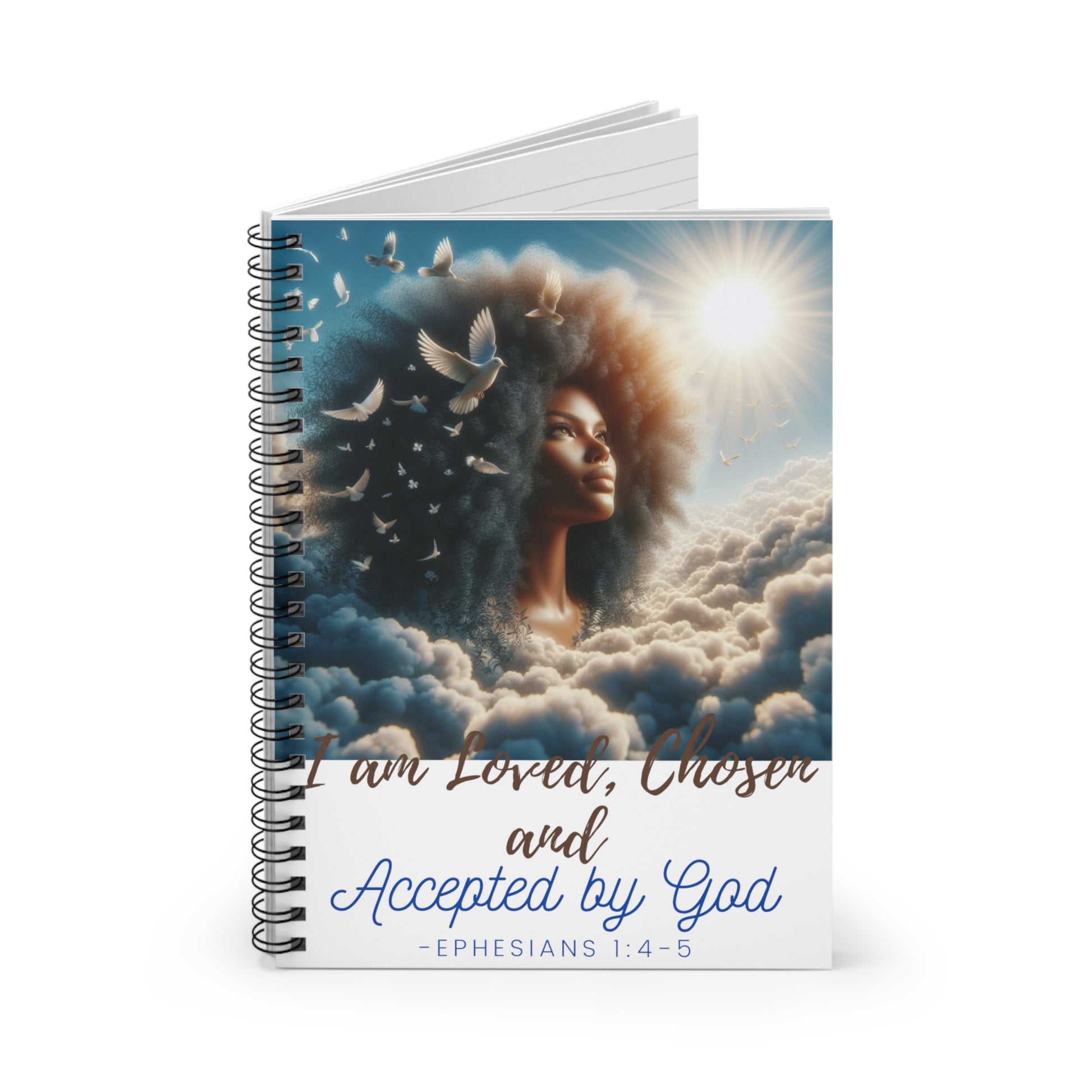 Ephesians 1 Spiral Notebook - Ruled Line - One Size - Paper products