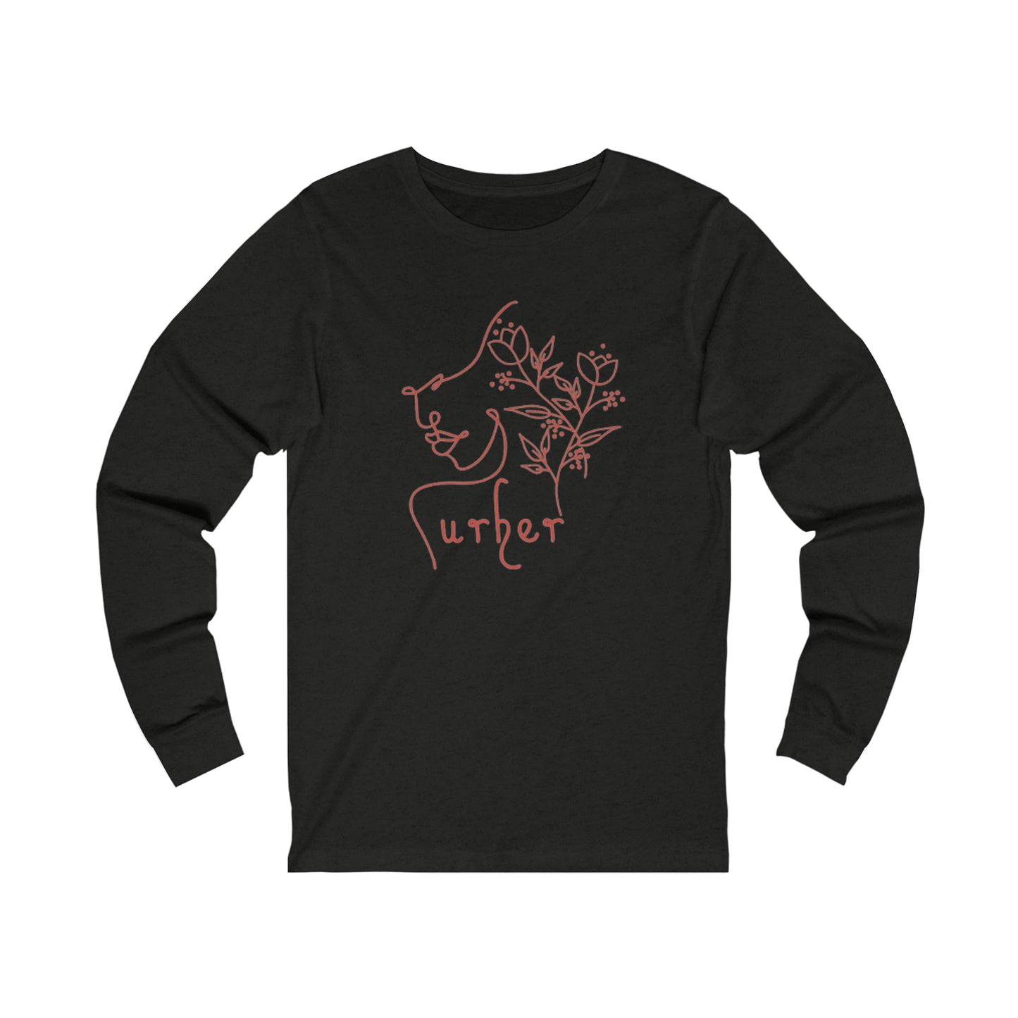 URHER Red Long Sleeve Shirt - S / Black Heather - Long-sleeve