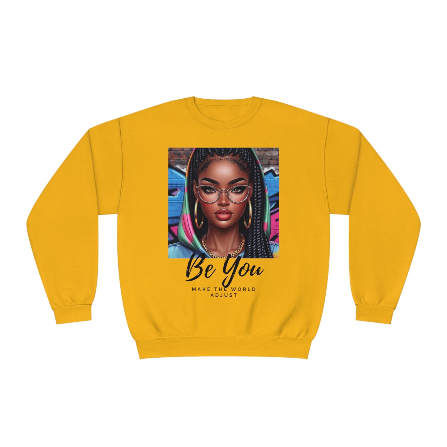 Be you Hoodie girl Unisex Crewneck Sweatshirt - Gold / S - Sweatshirt