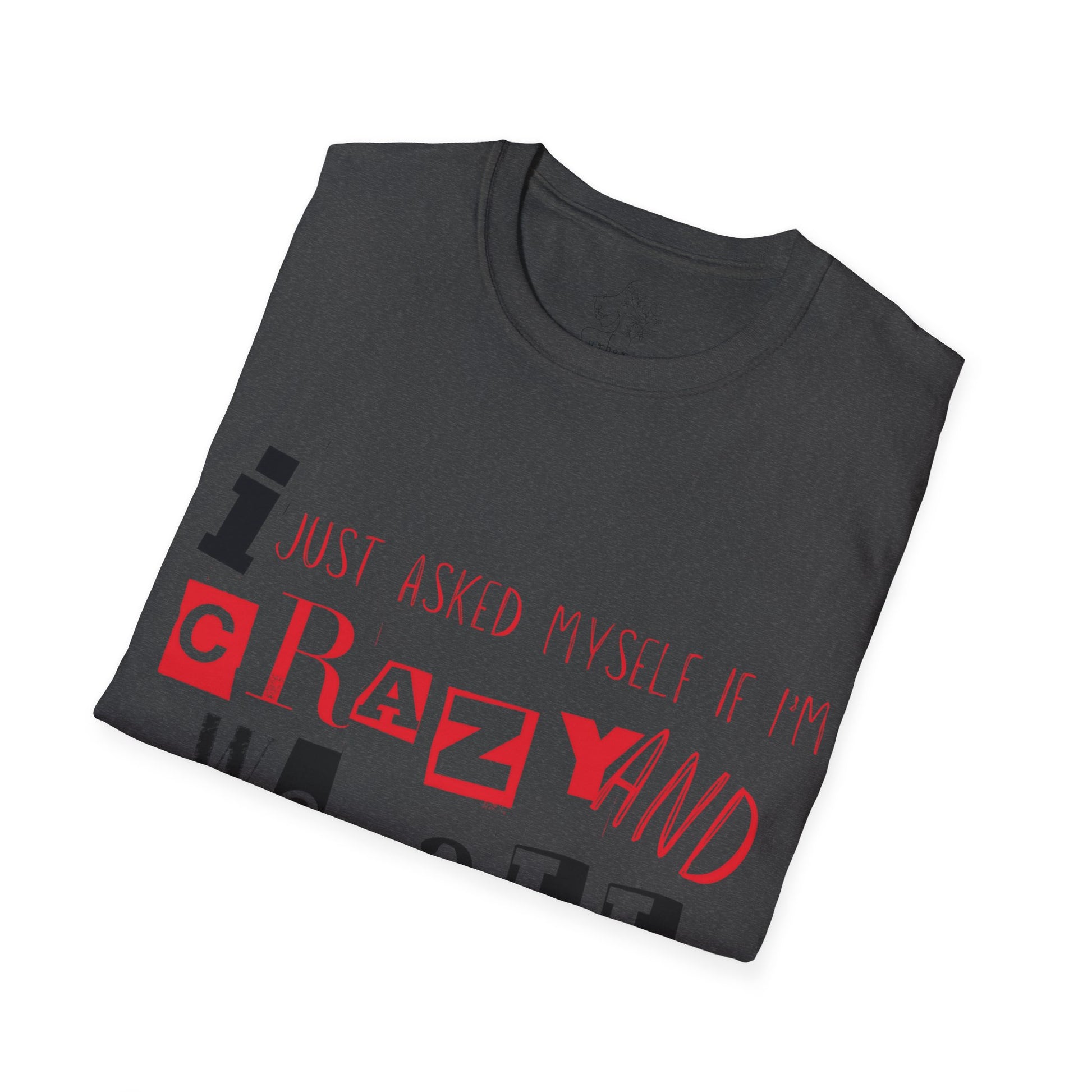 Crazy Red/blk Unisex Softstyle T-Shirt - T-Shirt