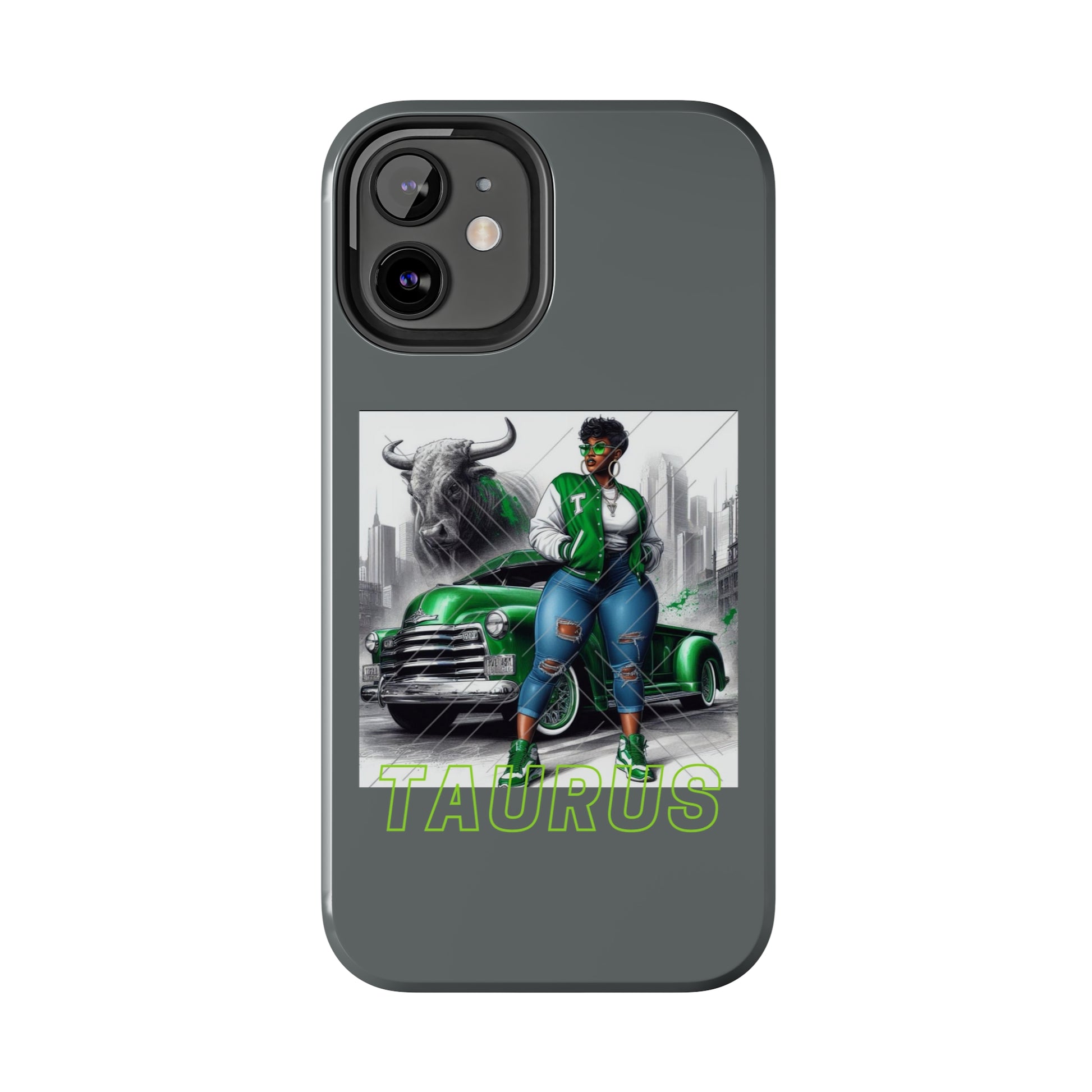 Taurus Grey Tough Phone Cases - Phone Case