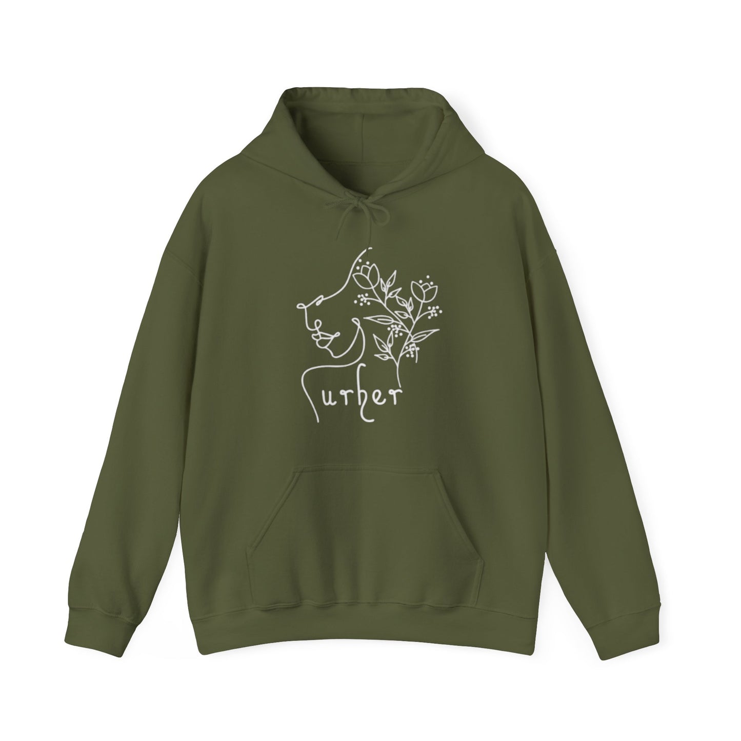 Copy of URHER Teal Hoodie - Military Green / S - Hoodie