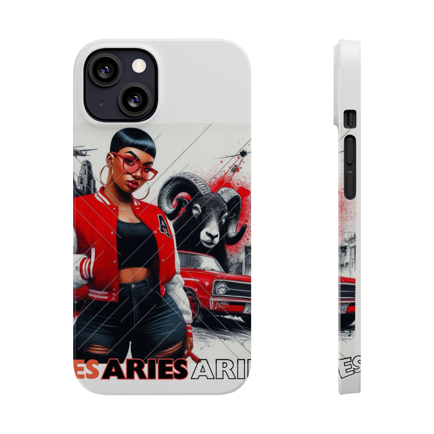 Aries white Slim Phone Cases - iPhone 13 - Phone Case