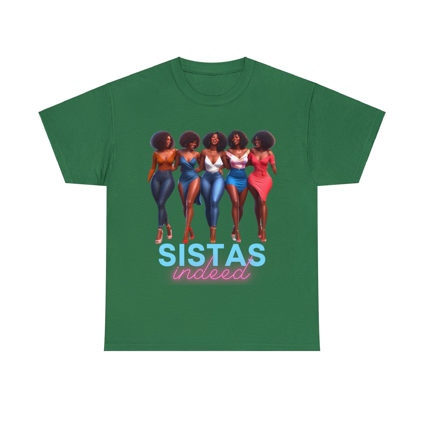 Sistas Indeed Unisex Heavy Cotton Tee - Turf Green / S - T-Shirt