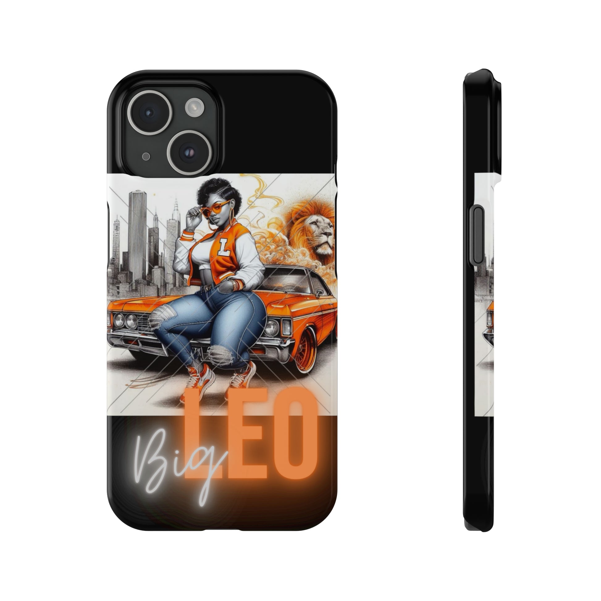 Leo Blk Phone Cases - iPhone 15 - Phone Case