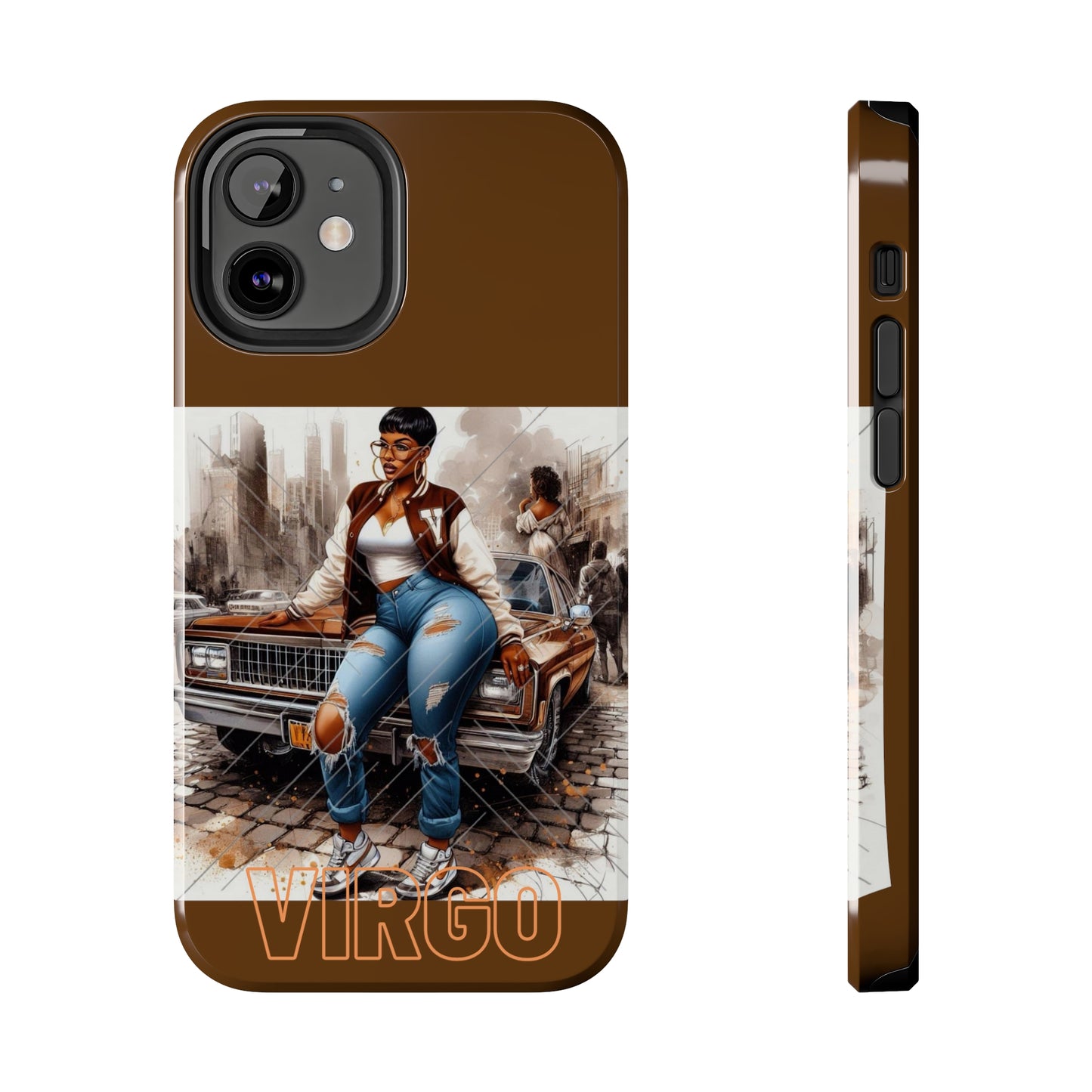 Virgo Brown Tough Phone Cases - iPhone 12 Mini - Phone Case