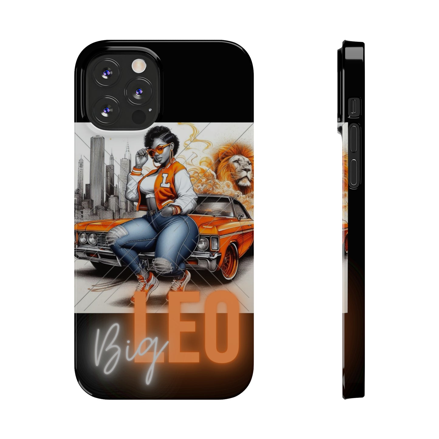 Leo Blk Phone Cases - iPhone 12/12 Pro - Phone Case