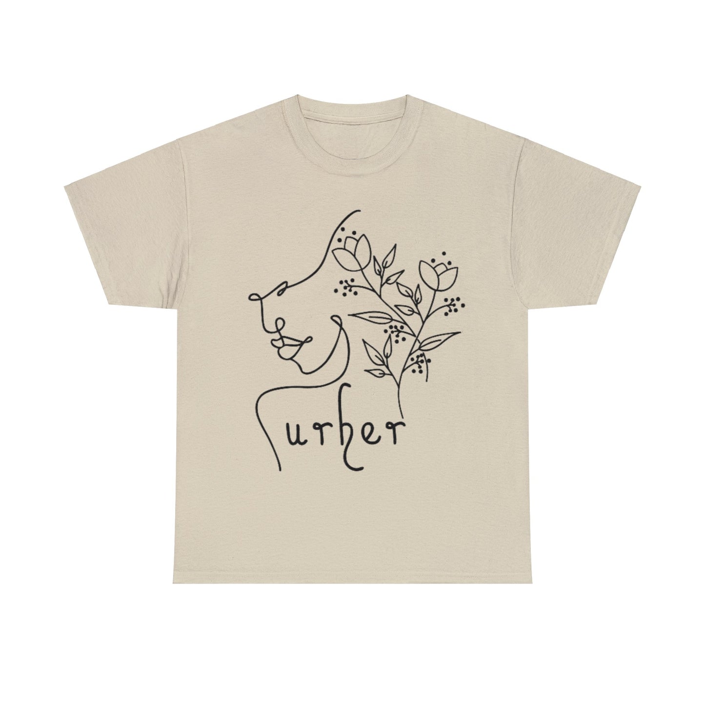 URHER Unisex Heavy Cotton Tee - Sand / S - T-Shirt