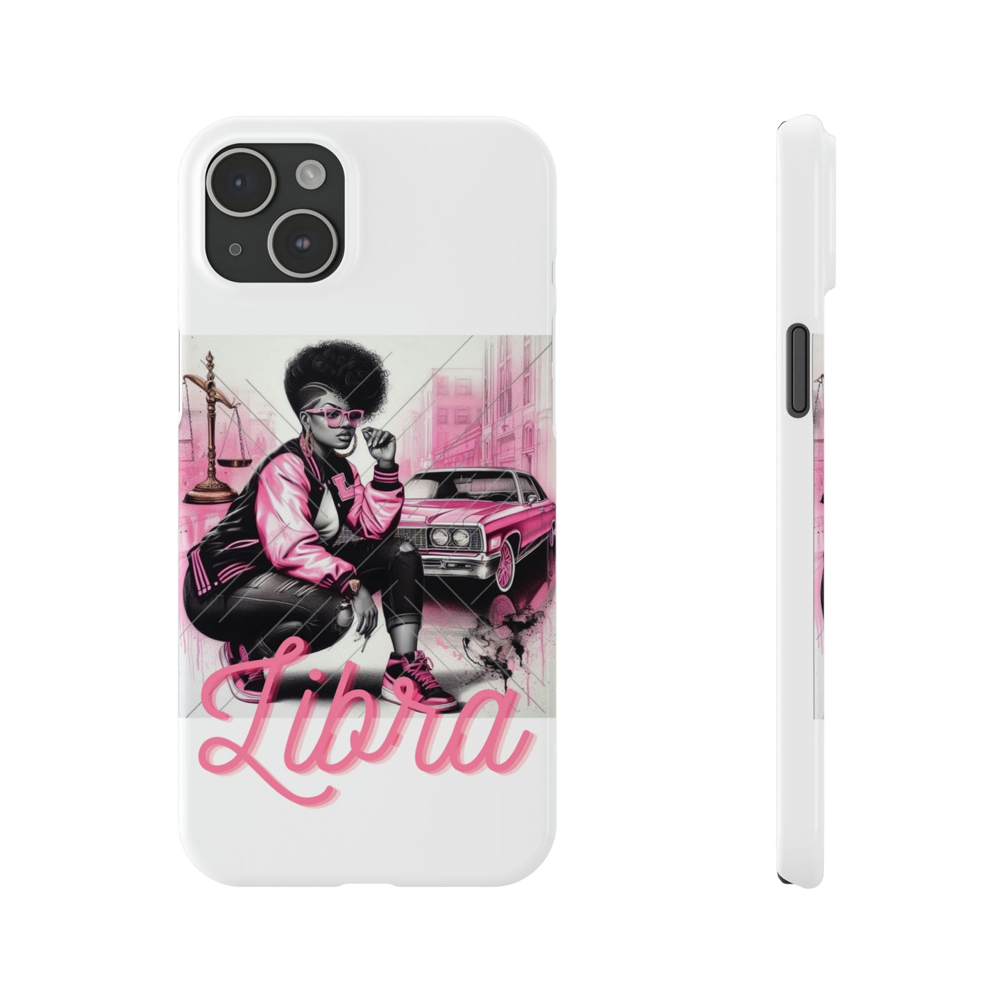 Libria White Phone Cases - iPhone 15 Plus - Phone Case