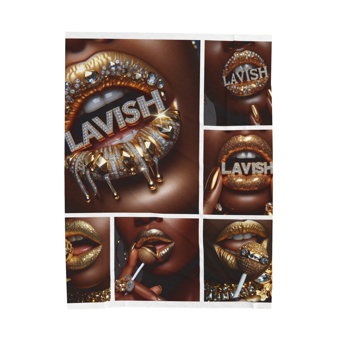 Lavish Velveteen Plush Blanket - 60’ × 80’ - All Over Prints