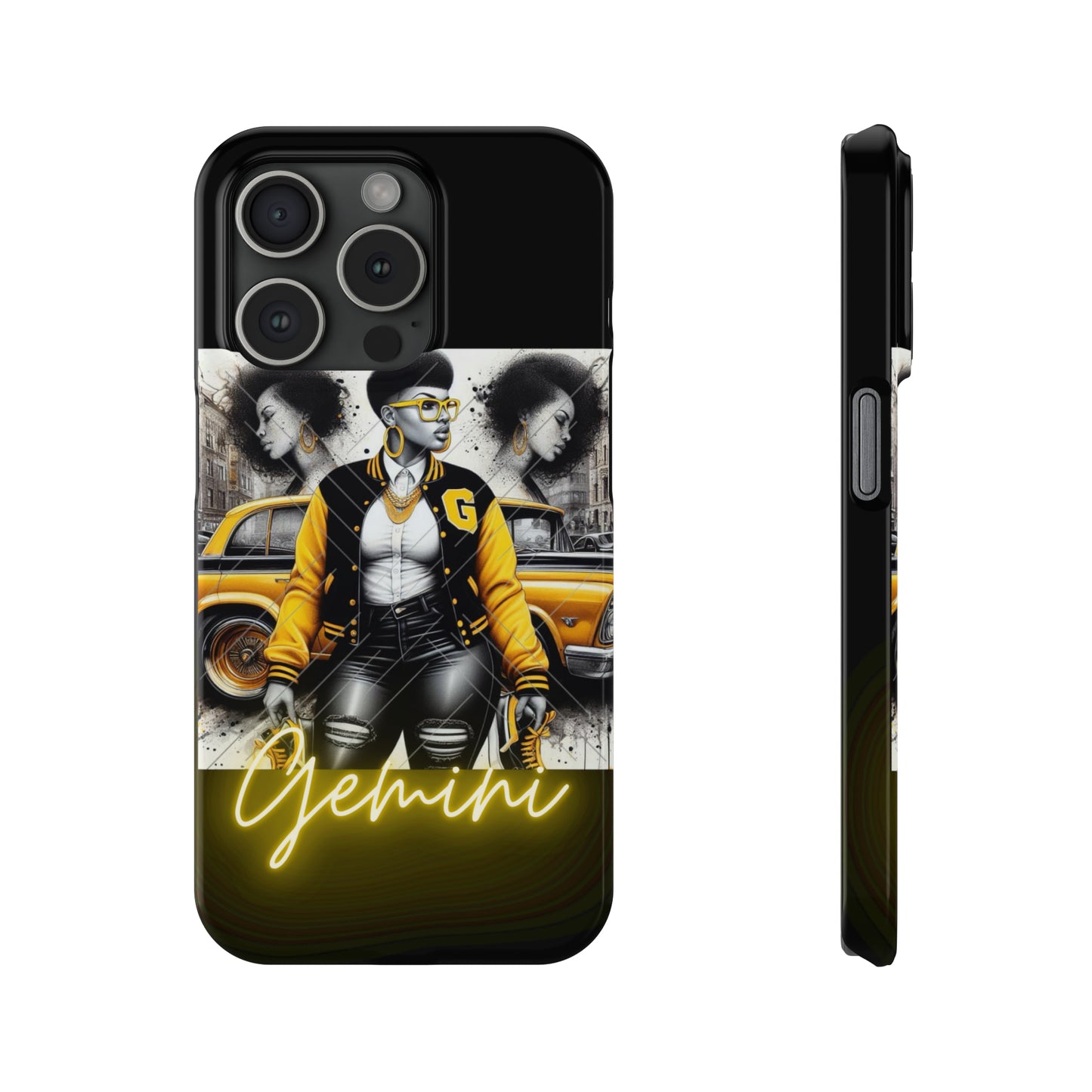 Gemini blk Phone Cases - iPhone 15 Pro - Phone Case