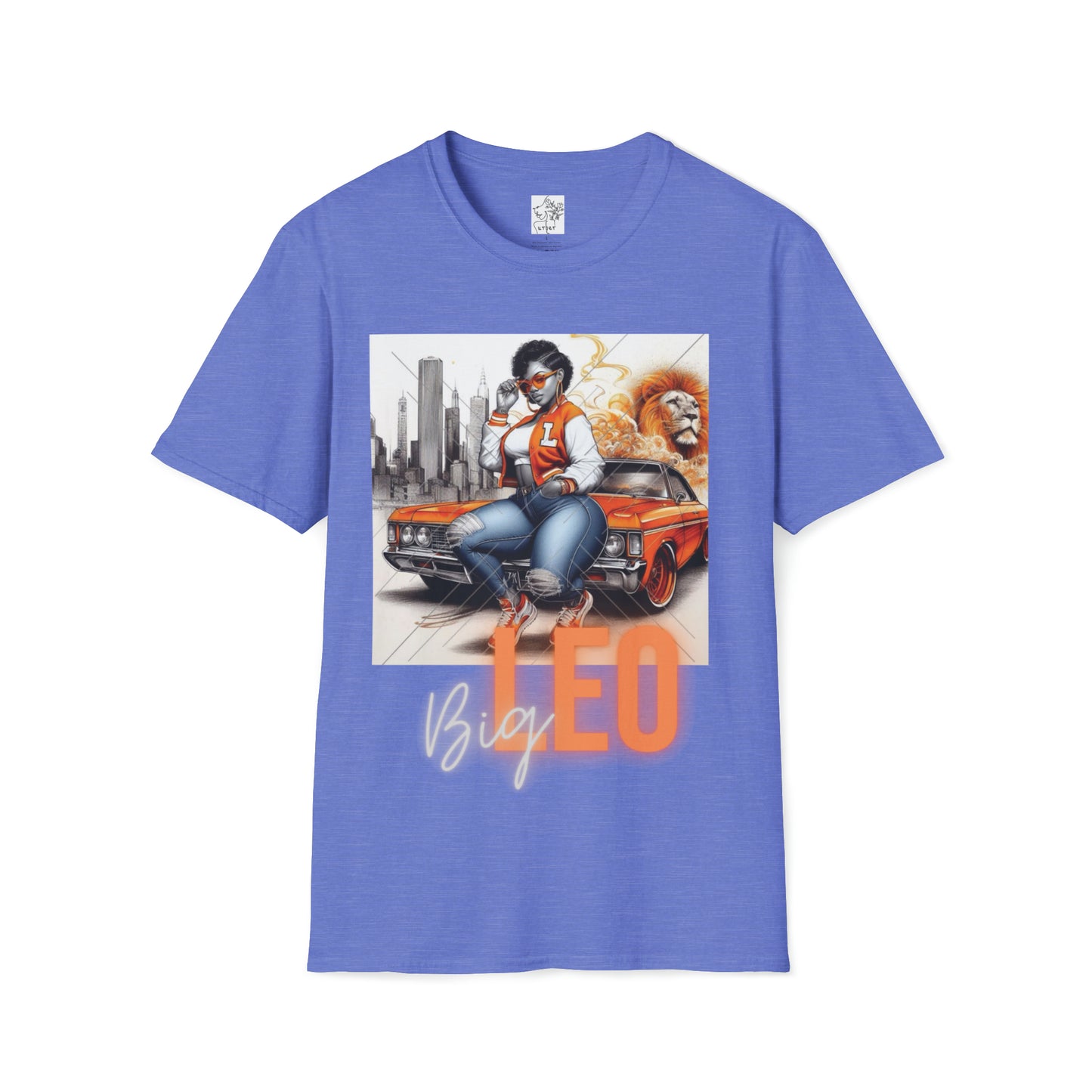 Leo Unisex Tee - Heather Royal / S - T-Shirt