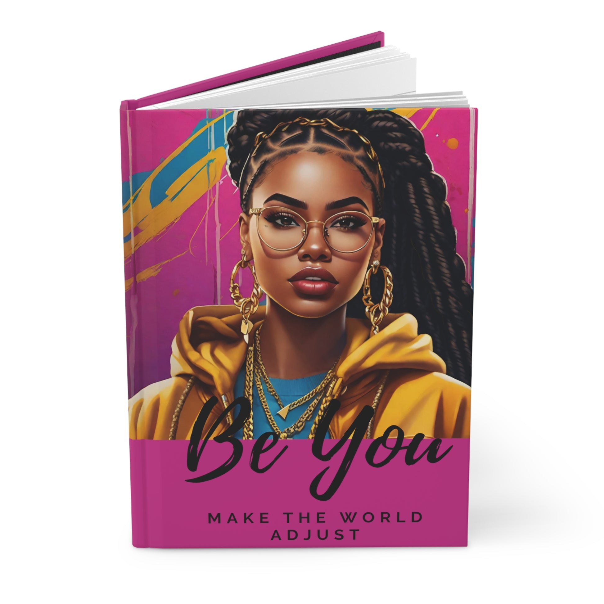 Bold Beautiful Locs Pink Hardcover Journal - Journal - Paper products