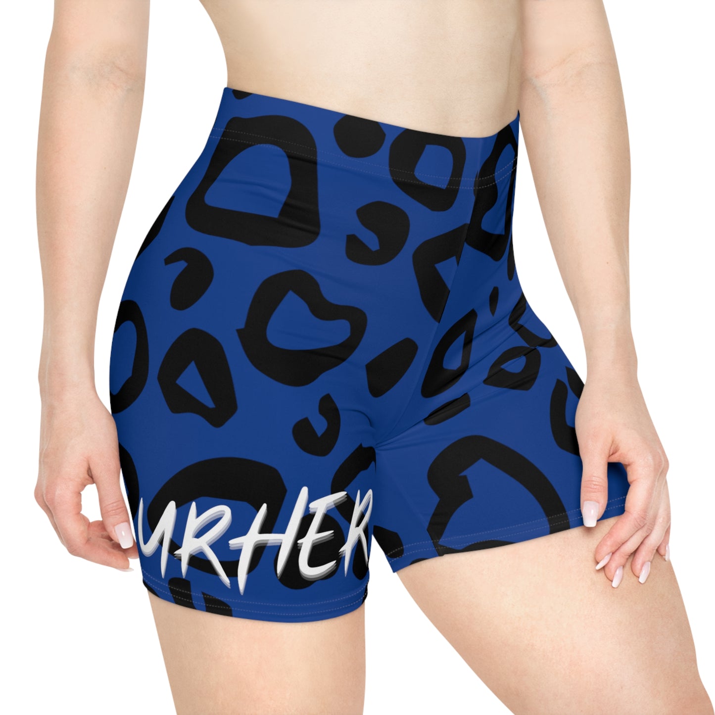 URHER Biker Shorts Royal blue - All Over Prints