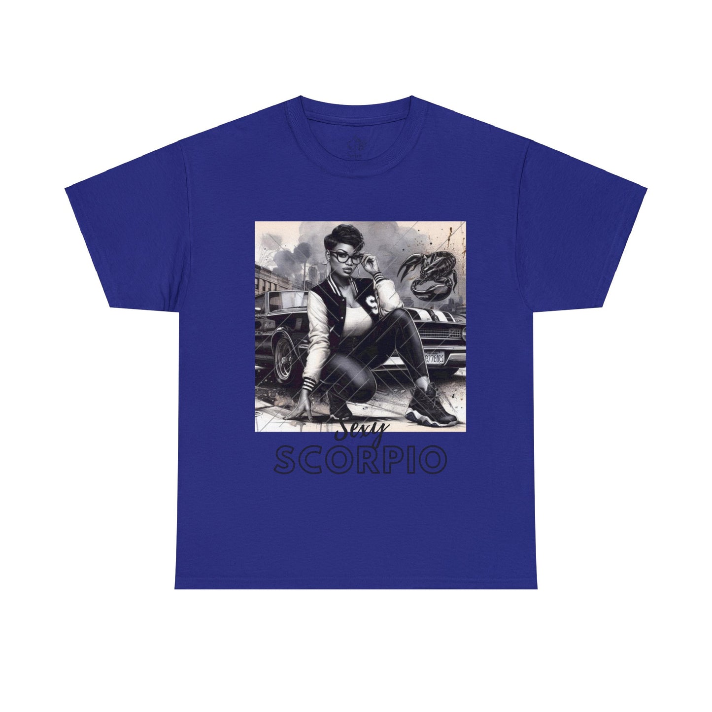 Sexy Scorpio Unisex Heavy Cotton Tee - Cobalt / S - T-Shirt