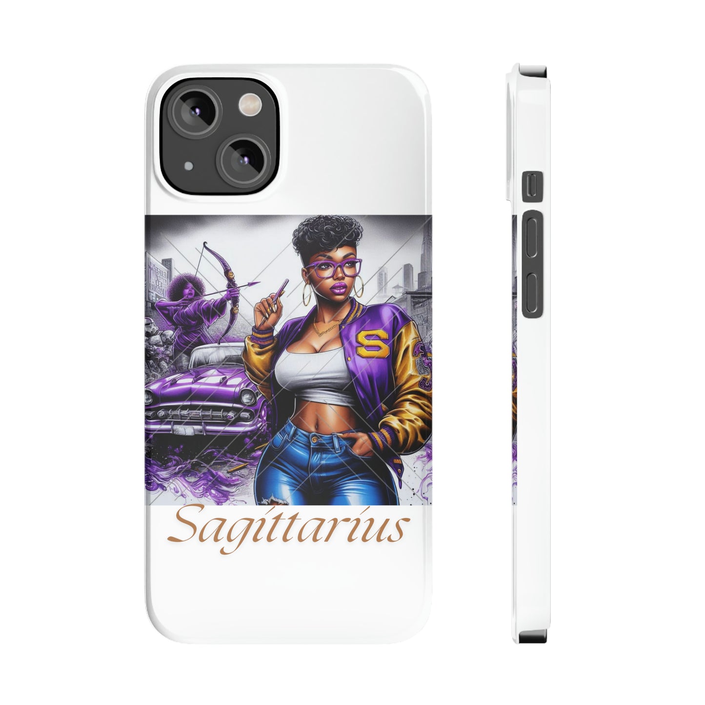 Sagittarius Slim Phone Cases - iPhone 14 - Phone Case