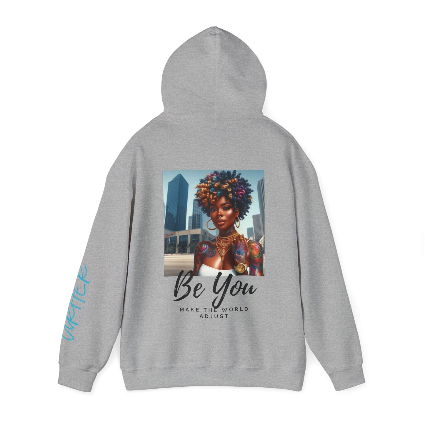 Be You Curly Unisex Heavy Blend Hoodie - Hoodie