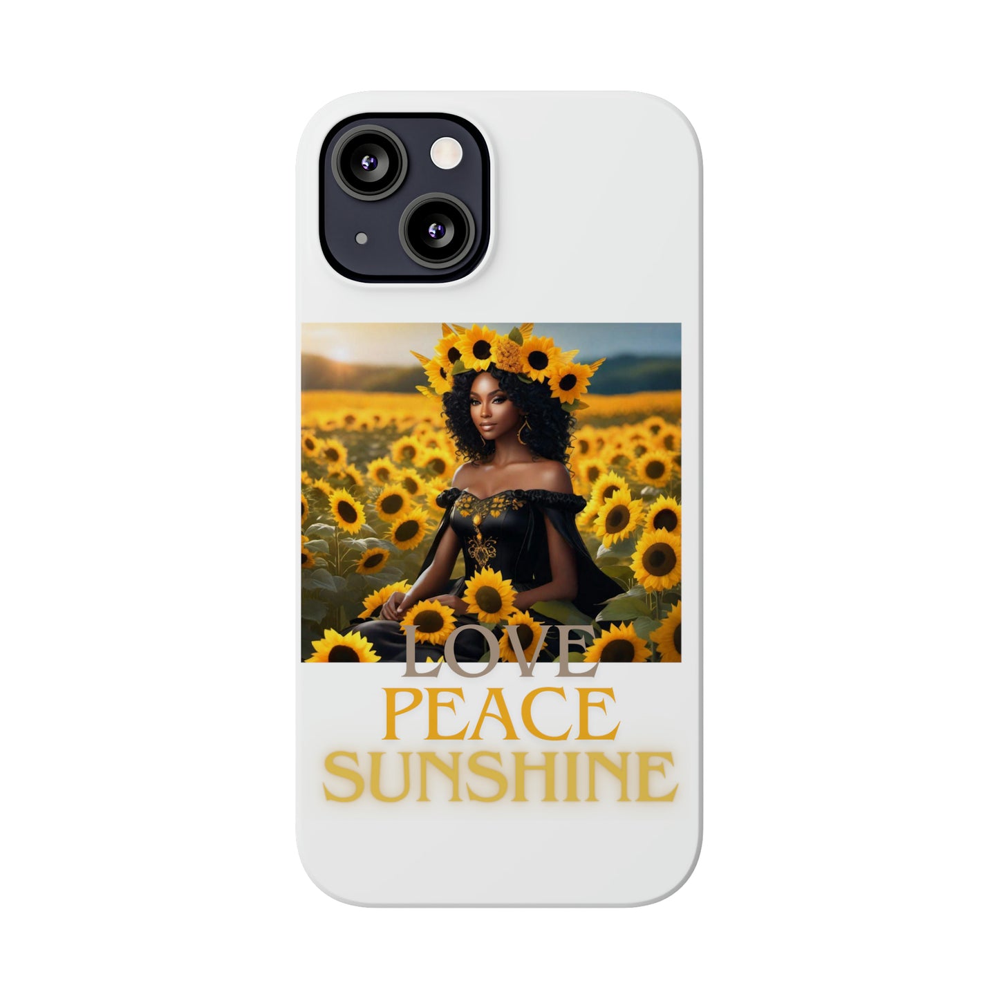 Sunshine Slim white Phone Cases - Phone Case