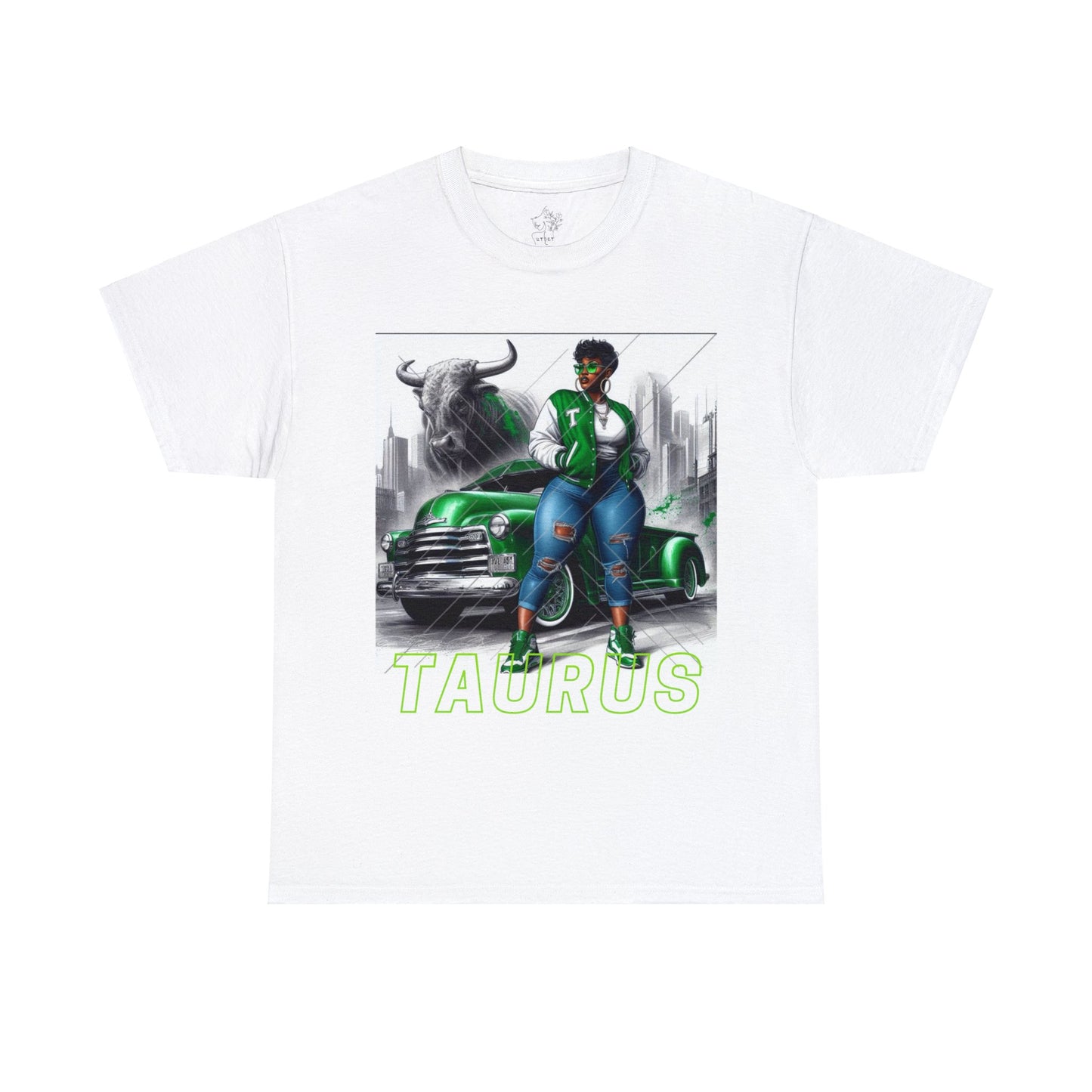 Taurus Unisex Heavy Cotton Tee - White / S - T-Shirt