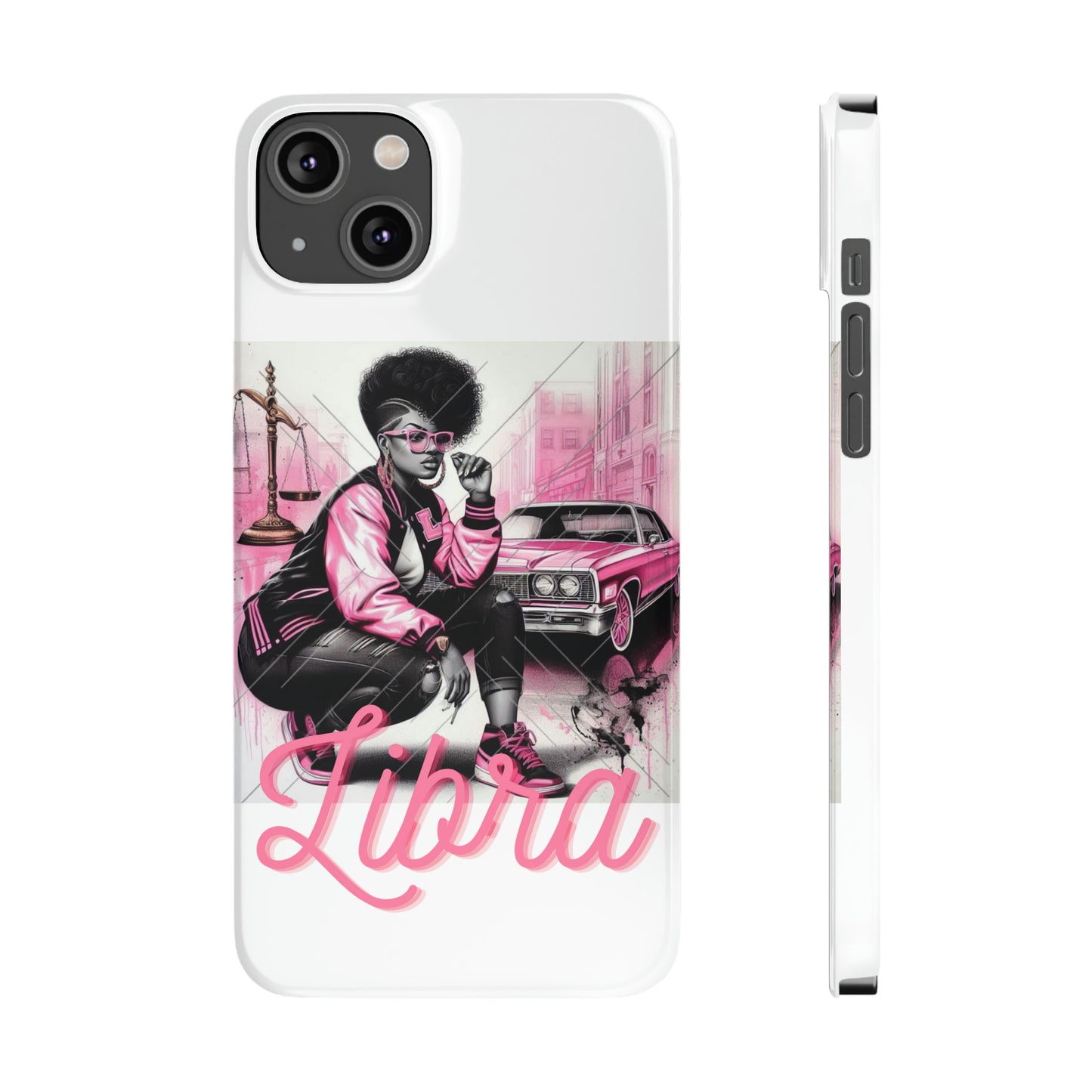 Libria White Phone Cases - iPhone 14 Plus - Phone Case