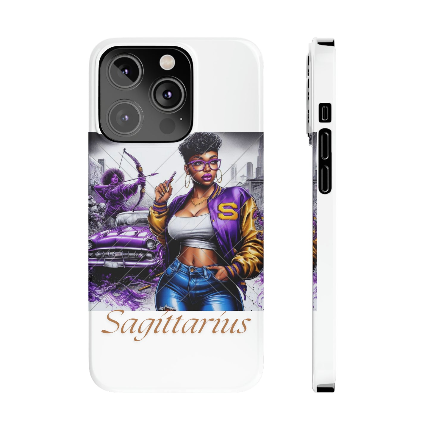 Sagittarius Slim Phone Cases - iPhone 14 Pro - Phone Case