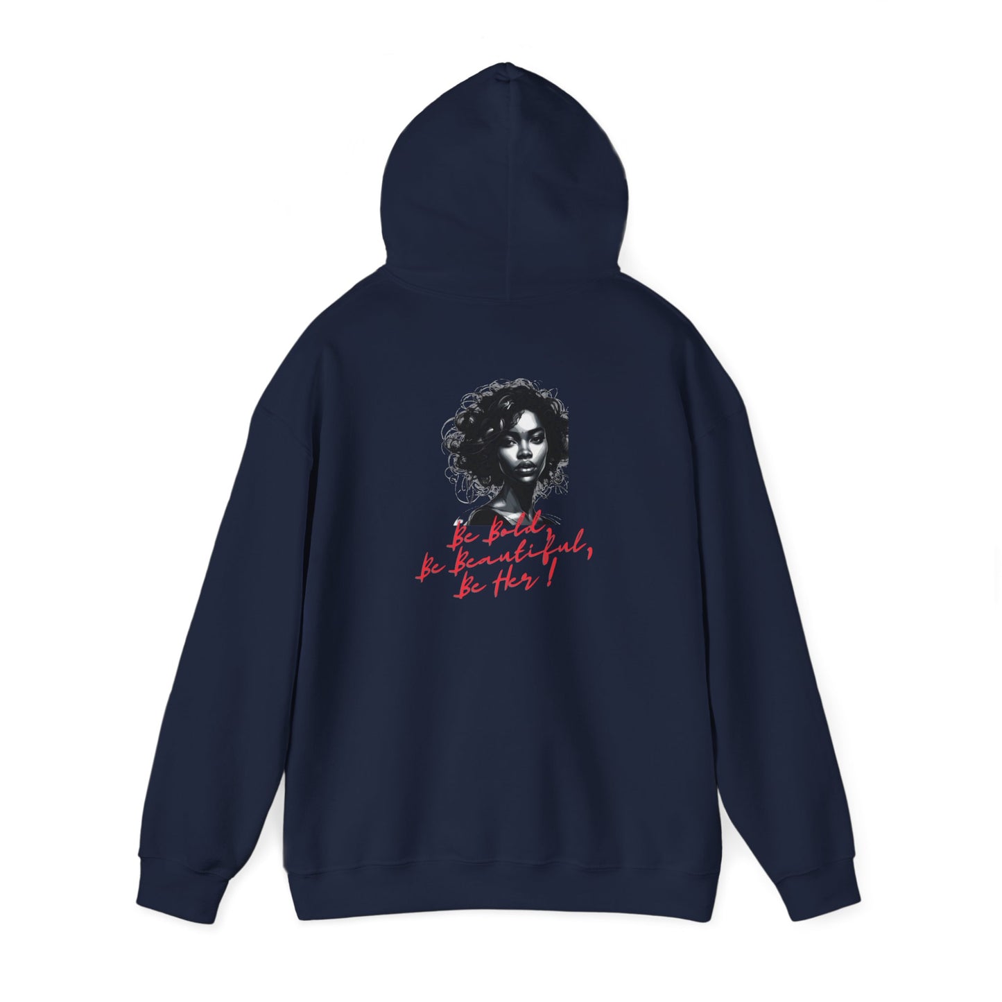 Bold Beautiful Her Hoodie Red - Navy / S - Hoodie