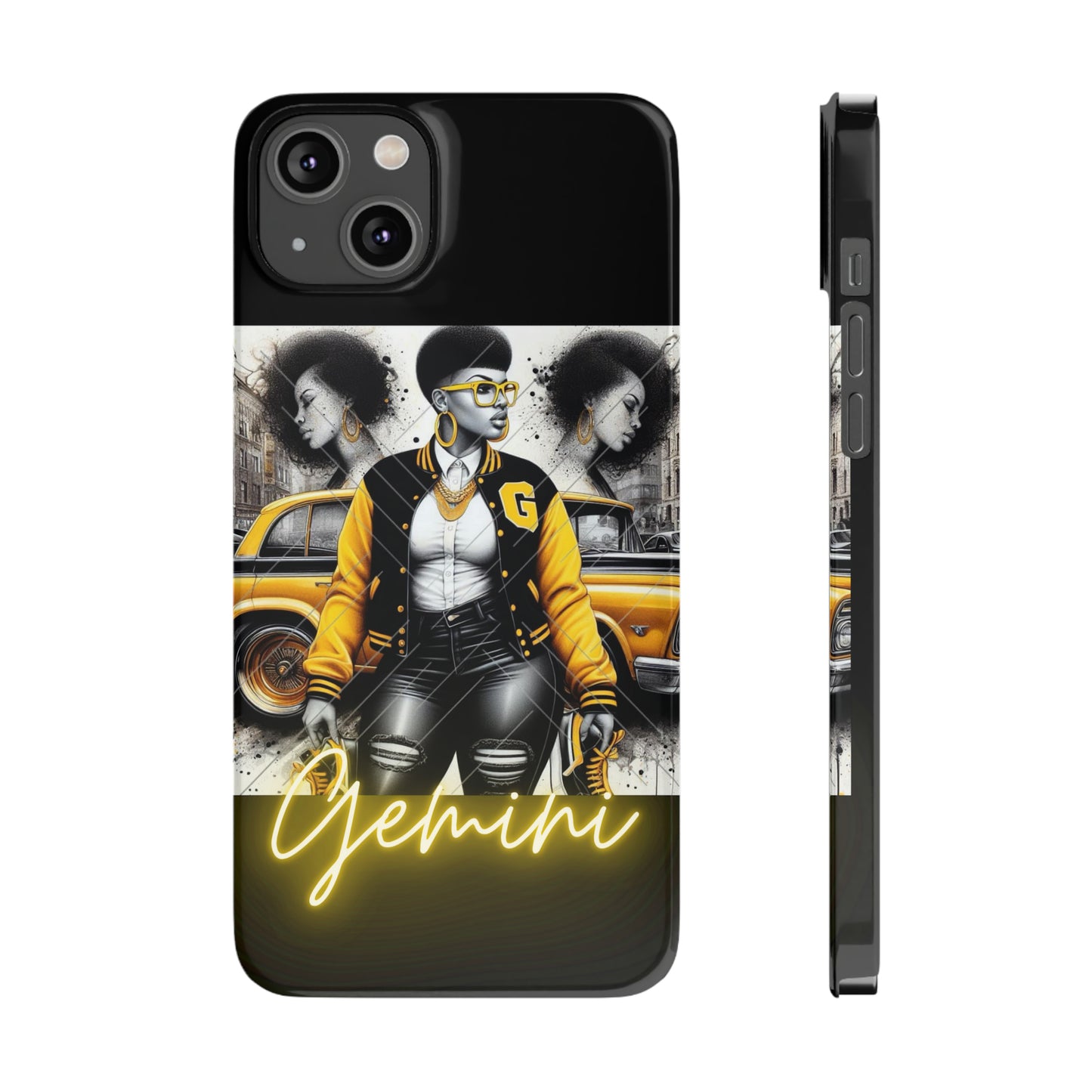 Gemini blk Phone Cases - iPhone 14 Plus - Phone Case