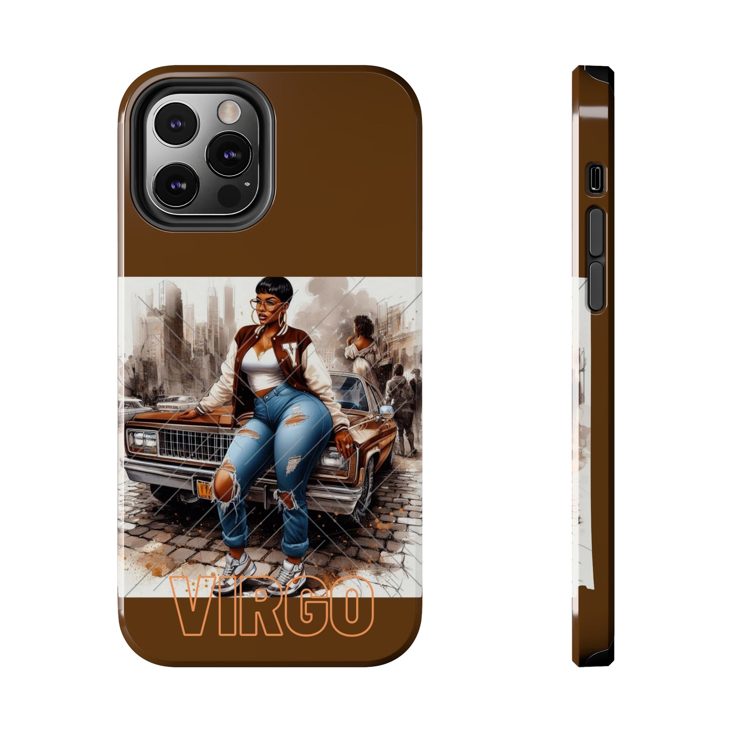 Virgo Brown Tough Phone Cases - iPhone 12 Pro - Phone Case