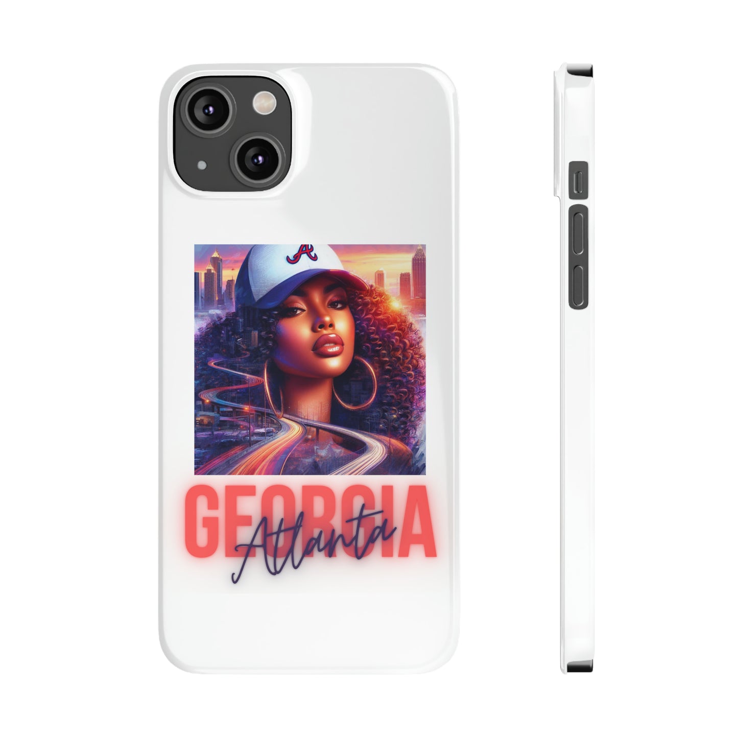 Atlanta GA Slim Phone Cases - iPhone 14 Plus - Phone Case