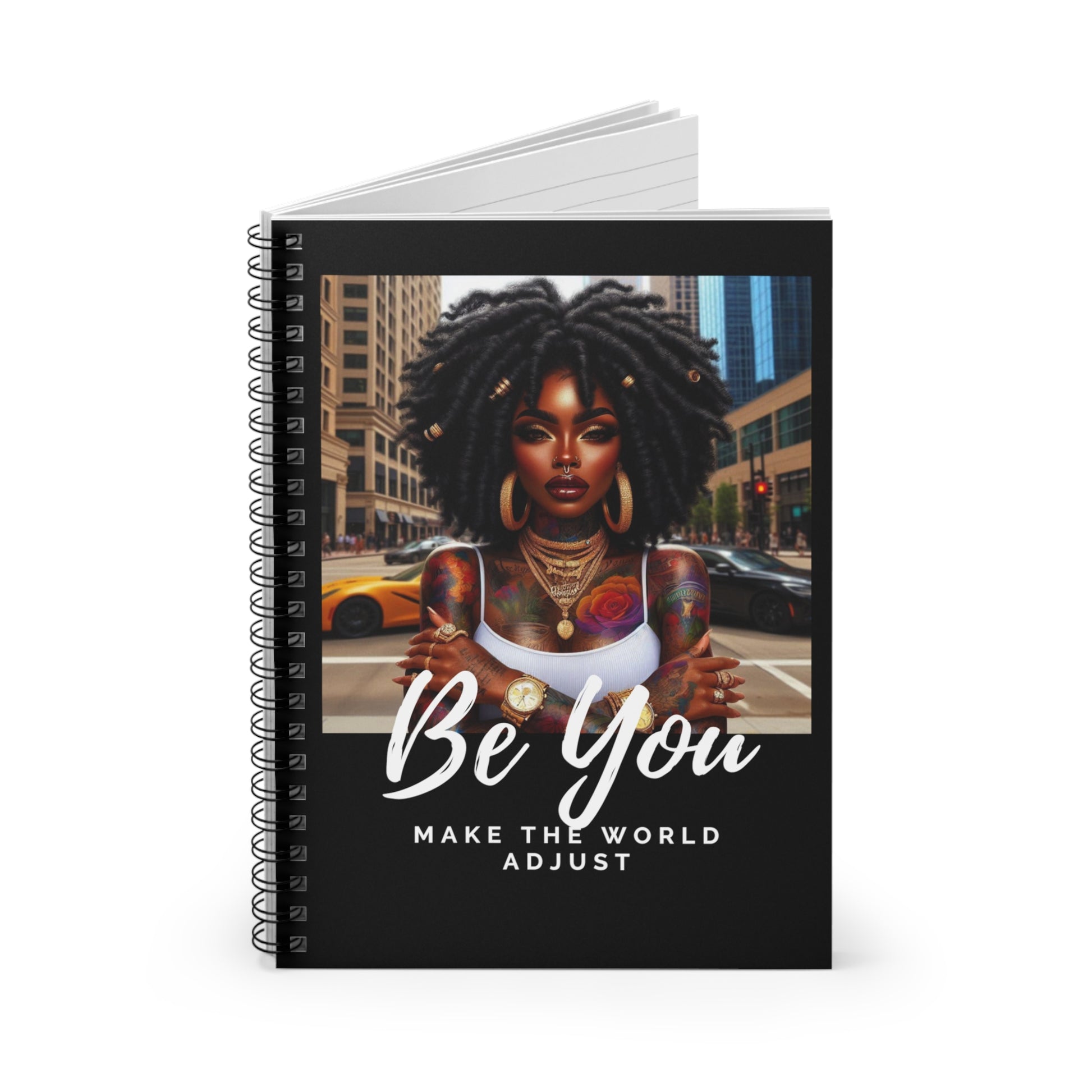 Be You Curly Notebook - Ruled Line - One Size - Paper products