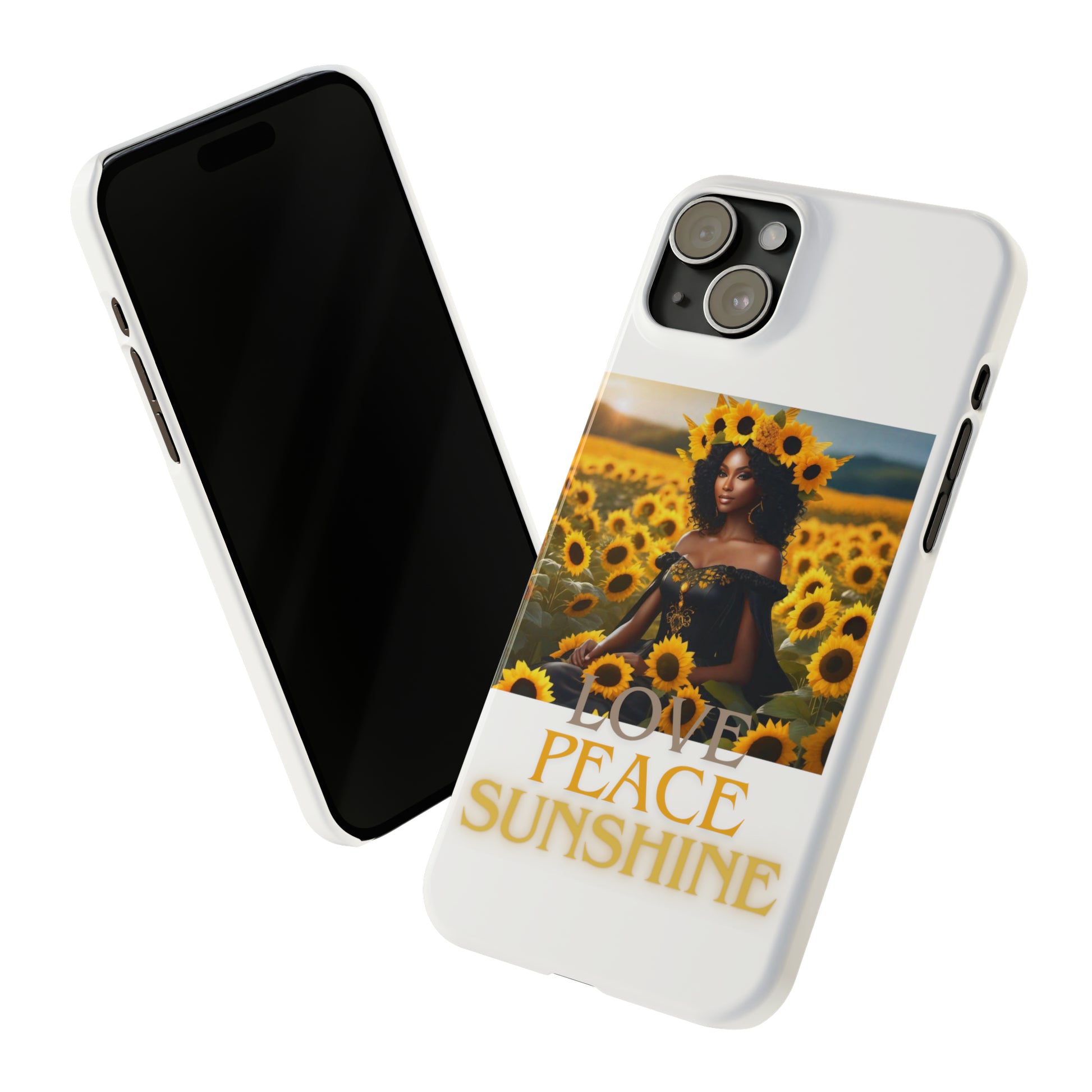 Sunshine Slim white Phone Cases - Phone Case