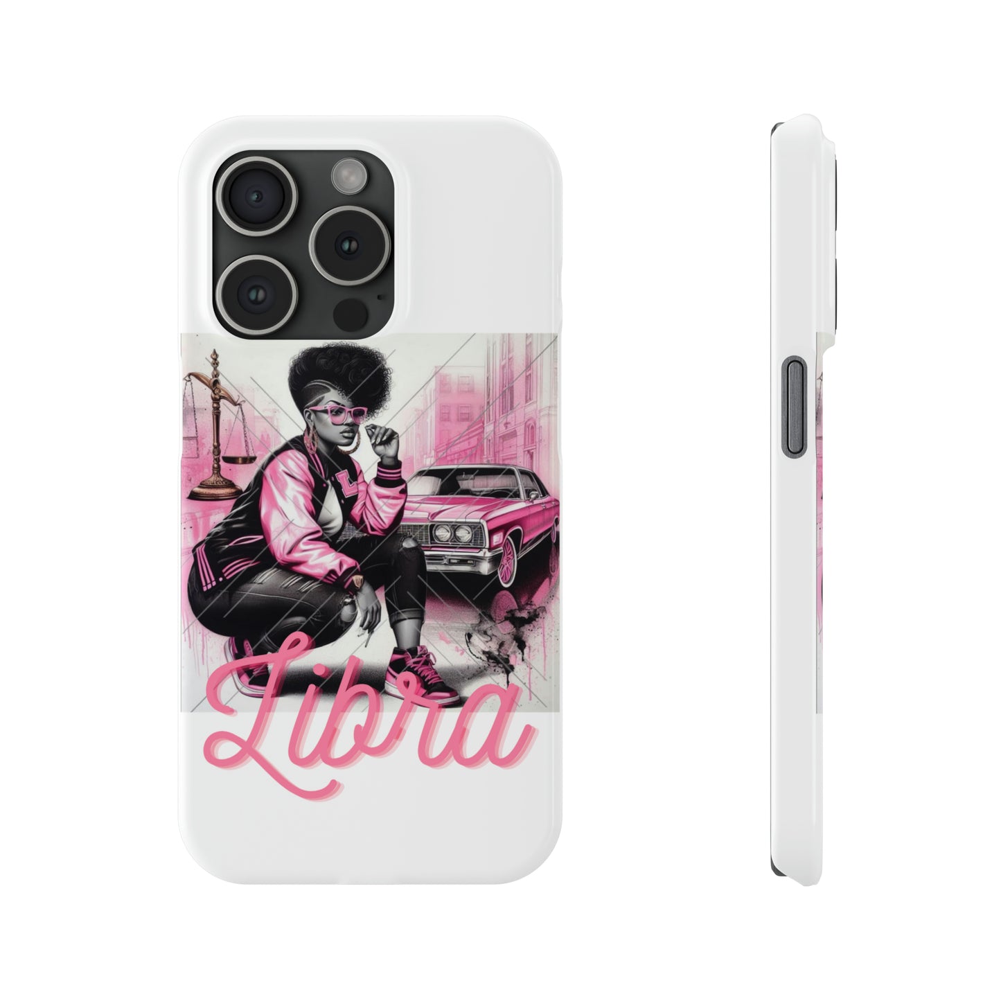 Libria White Phone Cases - iPhone 15 Pro - Phone Case