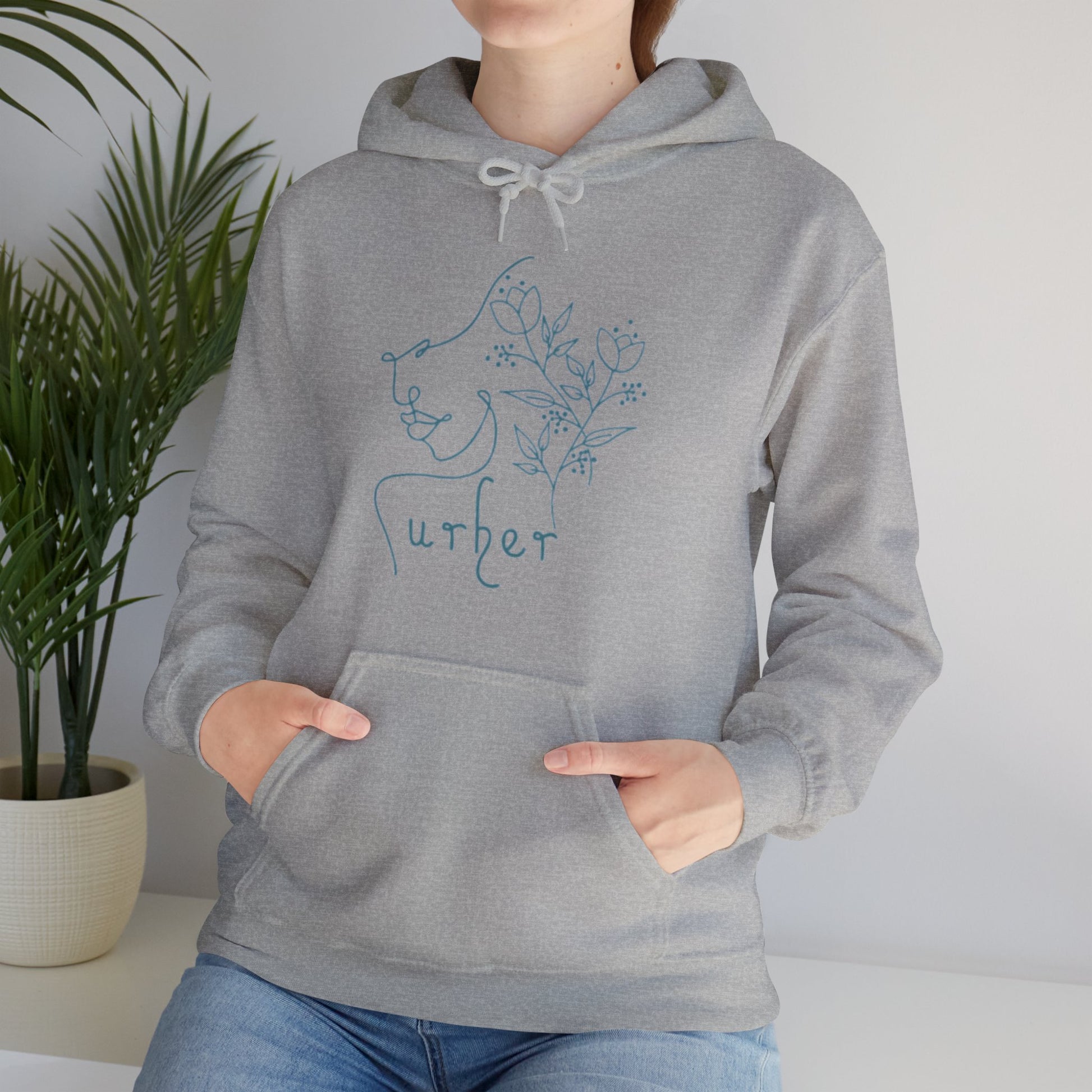 URHER Teal Hoodie - Hoodie