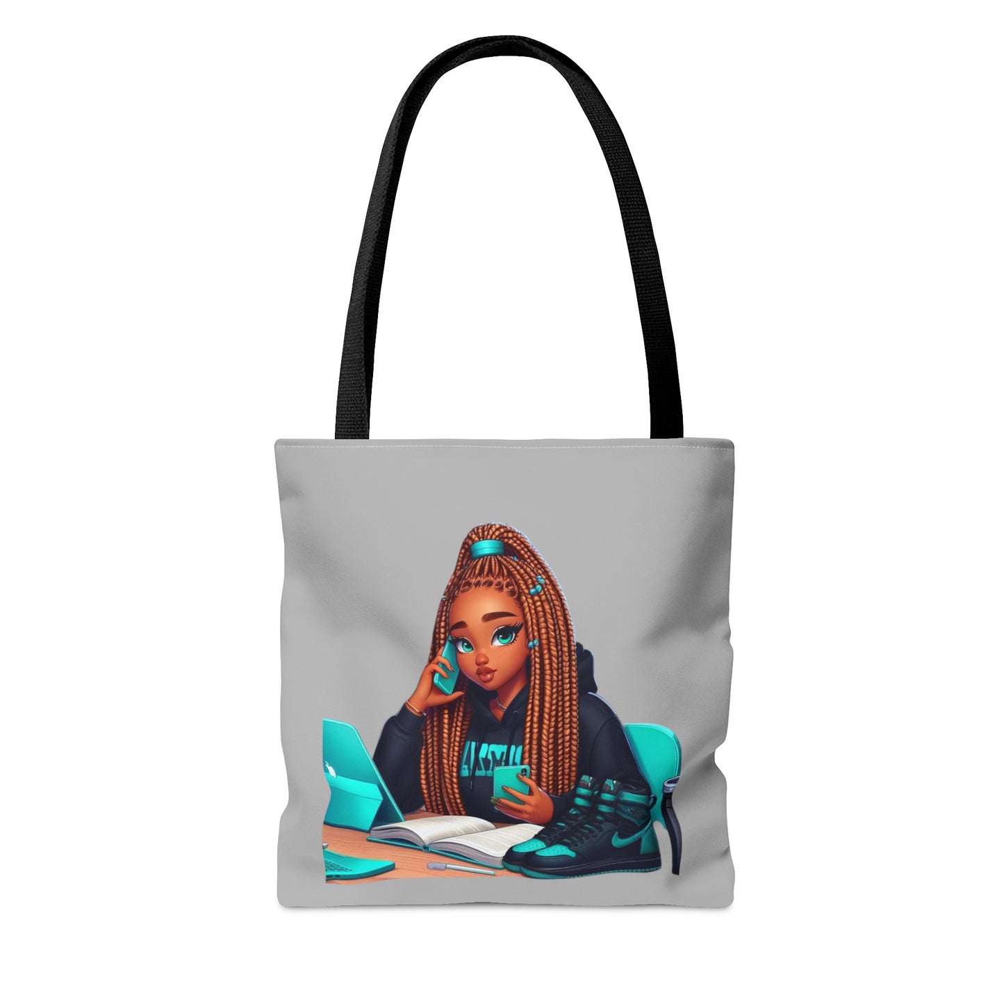 Tote Bag Teal/Grey - Bags