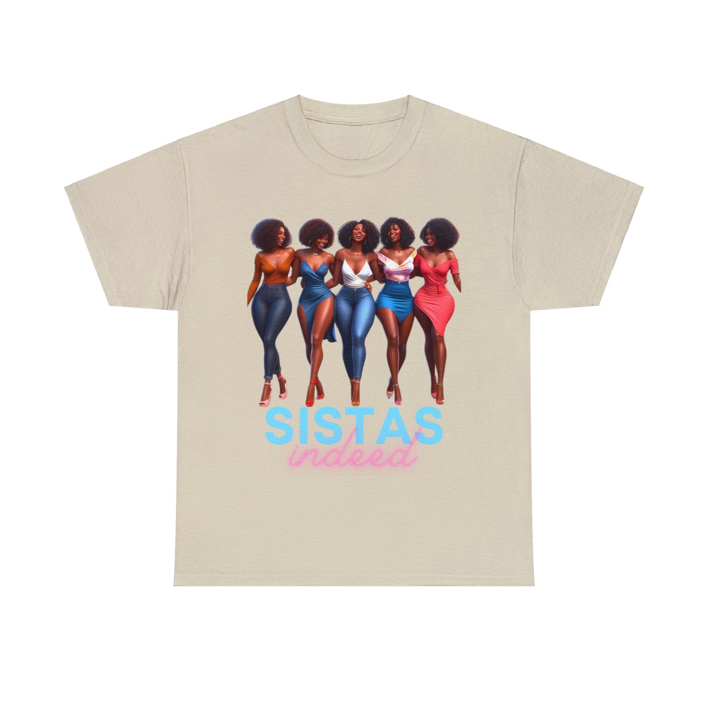 Sistas Indeed Unisex Heavy Cotton Tee - Sand / S - T-Shirt