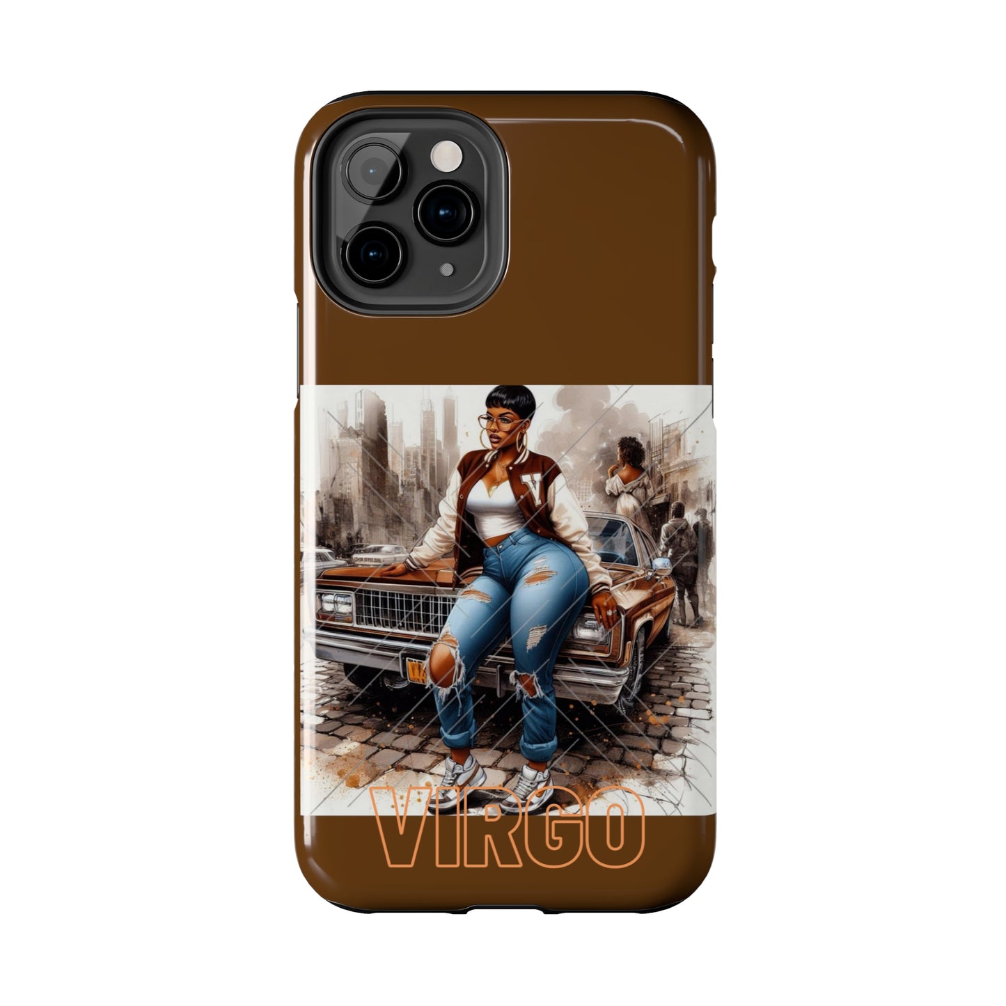 Virgo Brown Tough Phone Cases - Phone Case