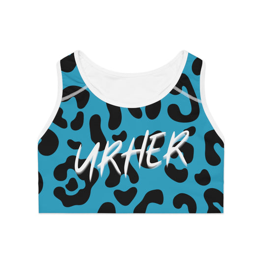 URHER Sports Bra - S / White stitching - All Over Prints