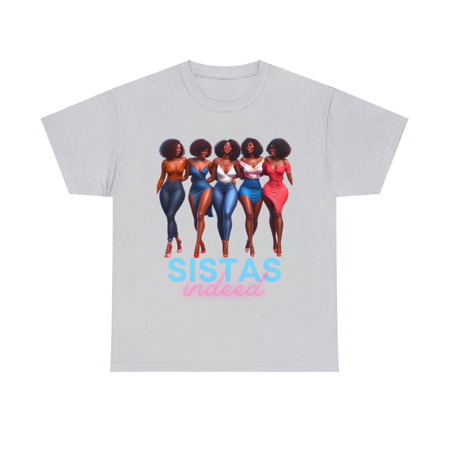 Sistas Indeed Unisex Heavy Cotton Tee - Ice Grey / S - T-Shirt