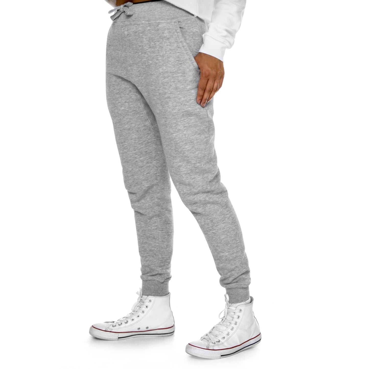 URHER blk Unisex Fleece Joggers - Trousers