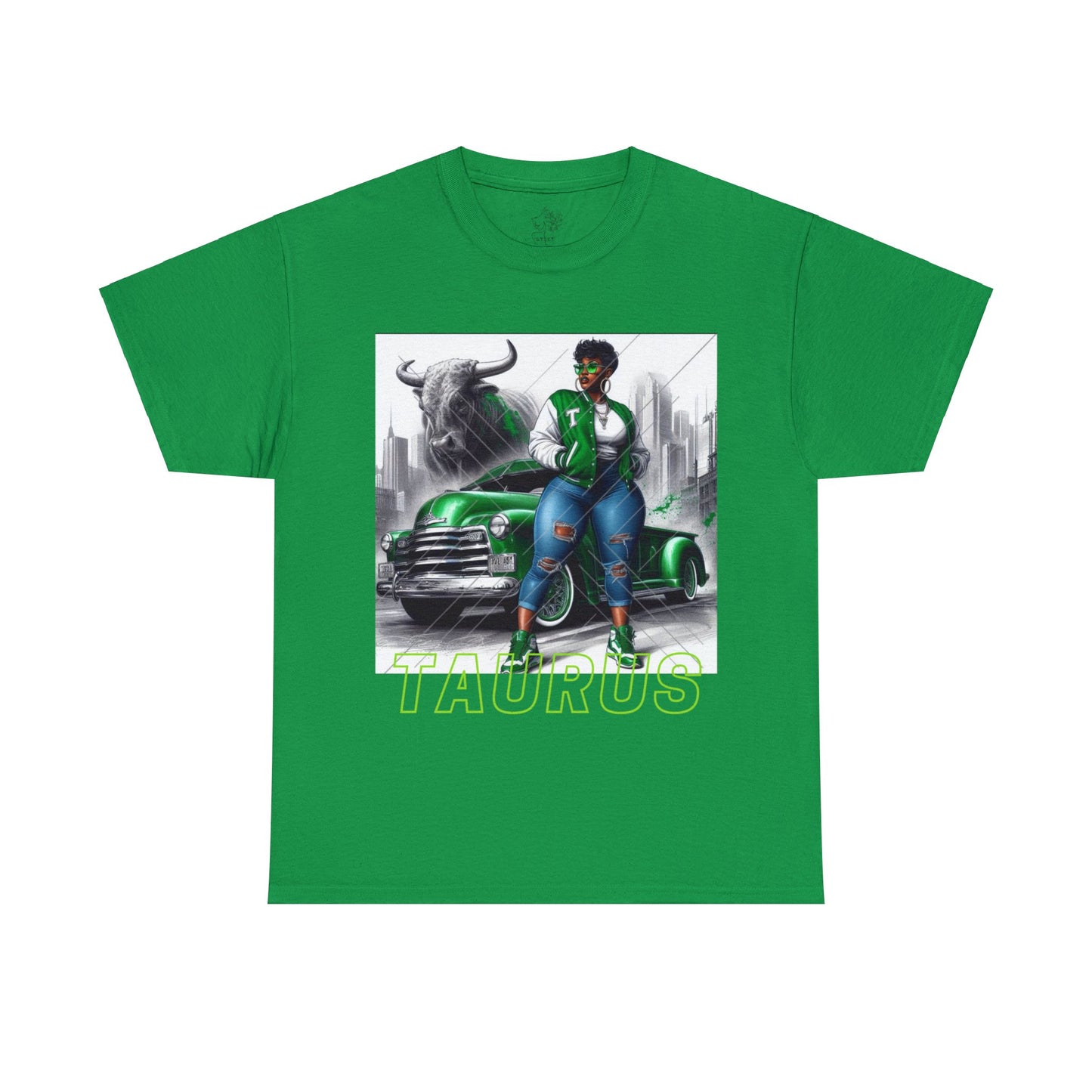 Taurus Unisex Heavy Cotton Tee - Irish Green / S - T-Shirt