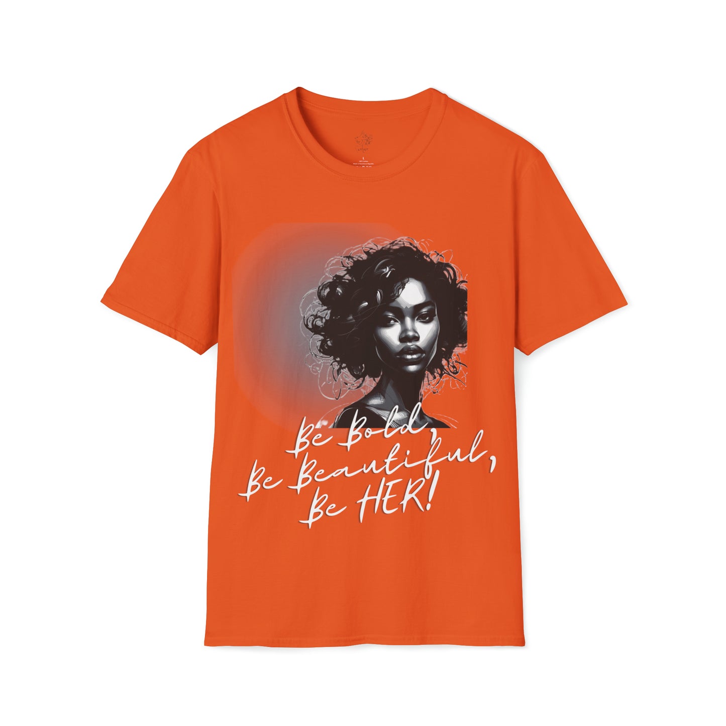 Bold Beautiful Her Blk/White - Orange / S - T-Shirt