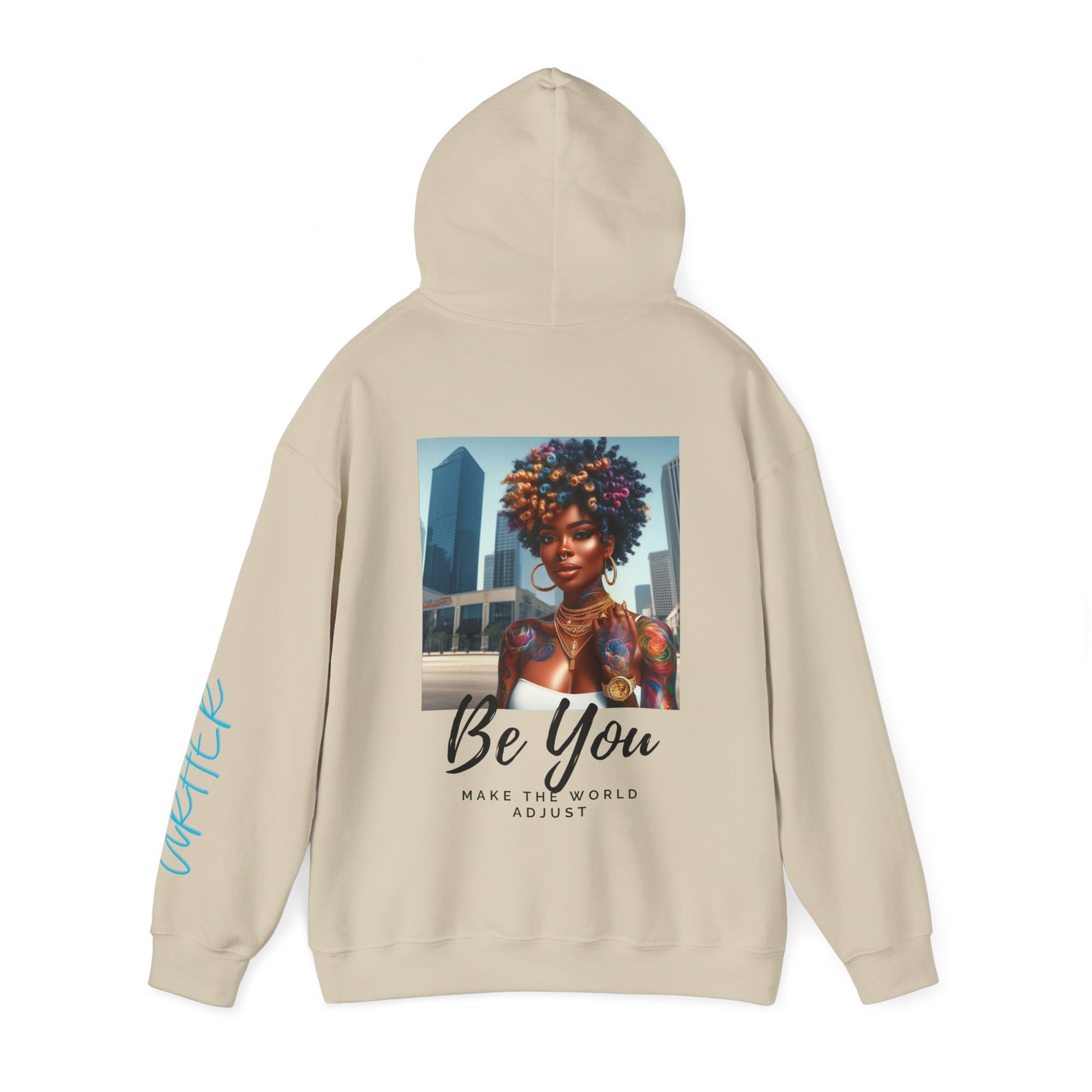 Be You Curly Unisex Heavy Blend Hoodie - Hoodie