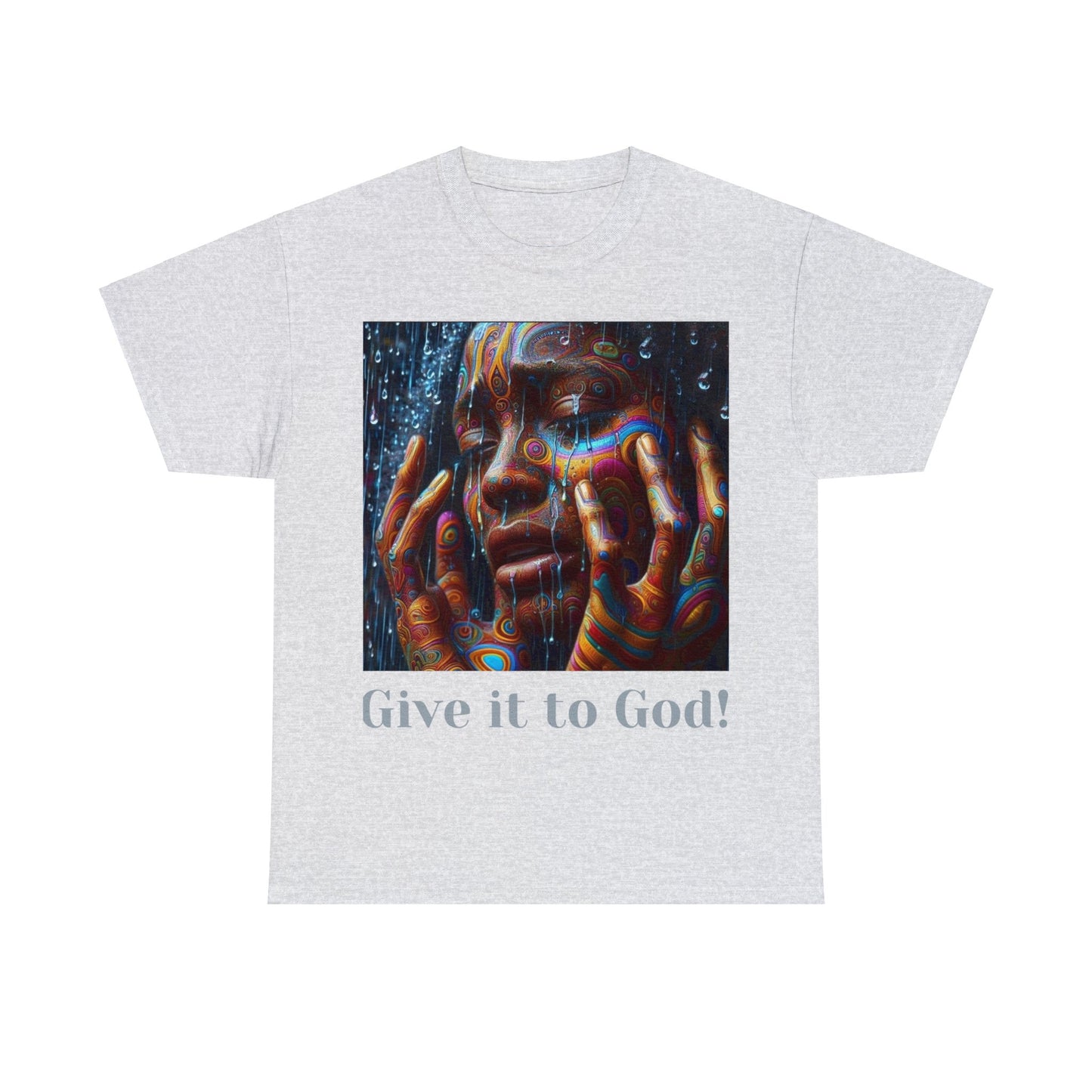 Give it God Unisex Heavy Cotton Tee - Ash / S - T-Shirt